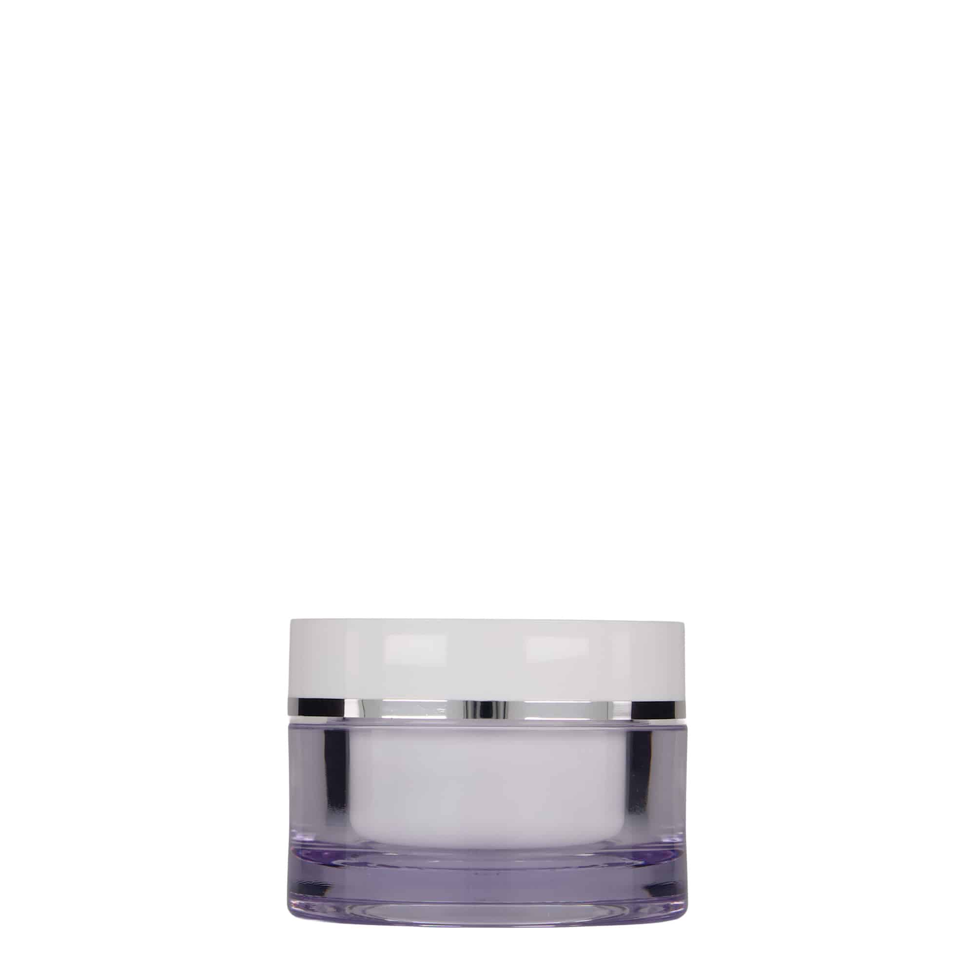 50 ml toos, SAN-plast, valge, sulgur: keeratav kaas
