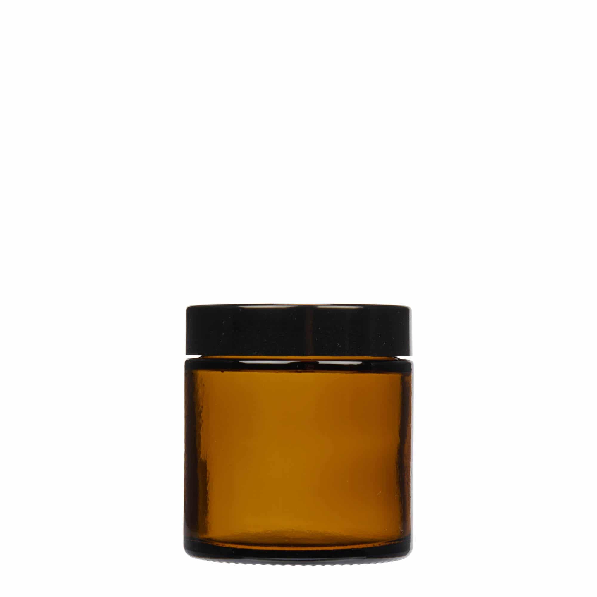 120 ml kosmeetikapurk 'Brown Line', klaas, pruun, sulgur: keeratav kork