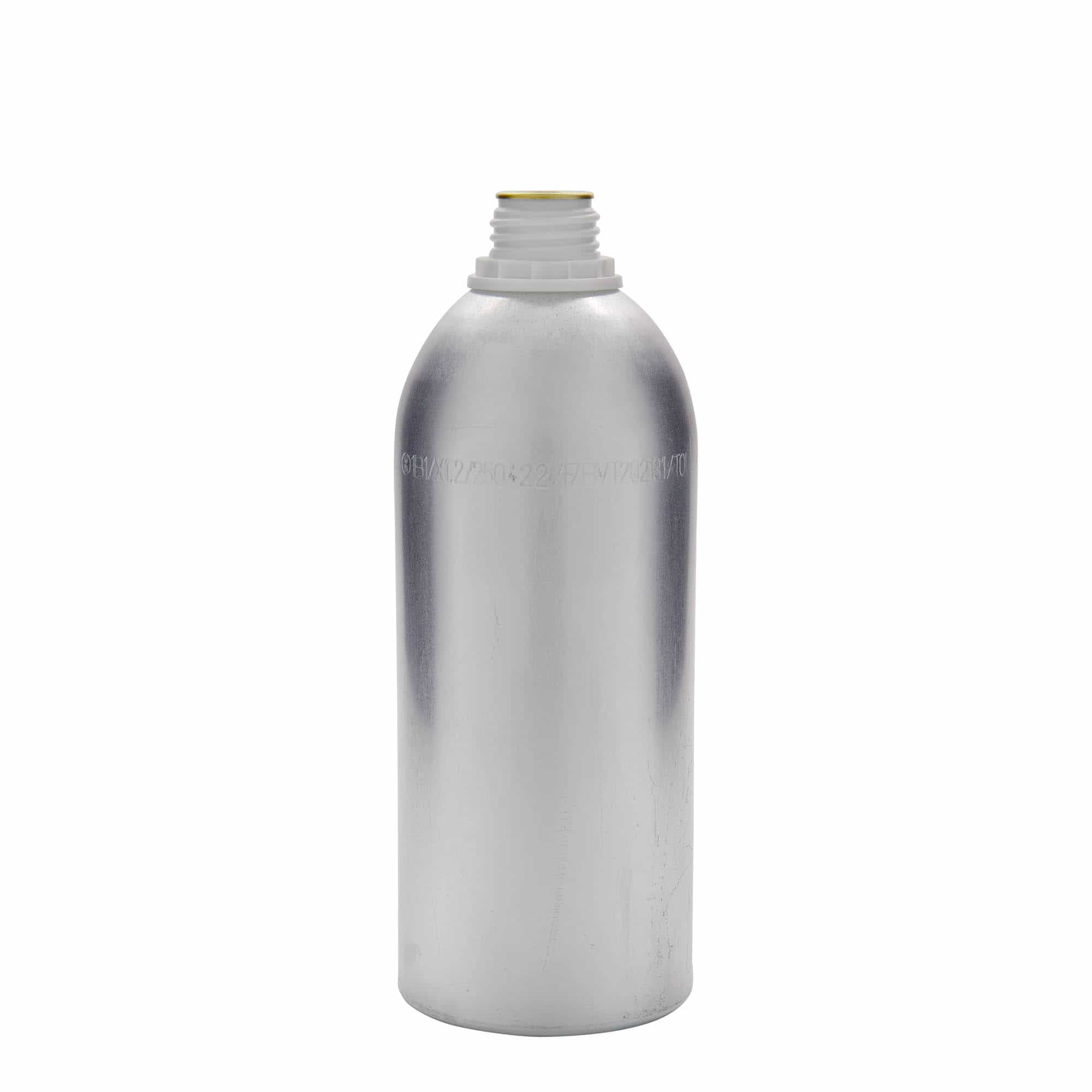1100 ml alumiiniumpudel, metall, hõbedane, sulgur: DIN 32