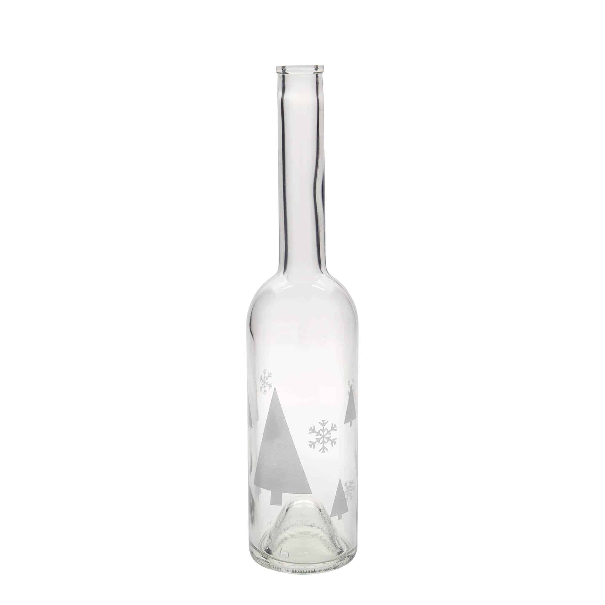 500 ml klaaspudel 'Opera', motiiv: lumekristallid, suuava: kork