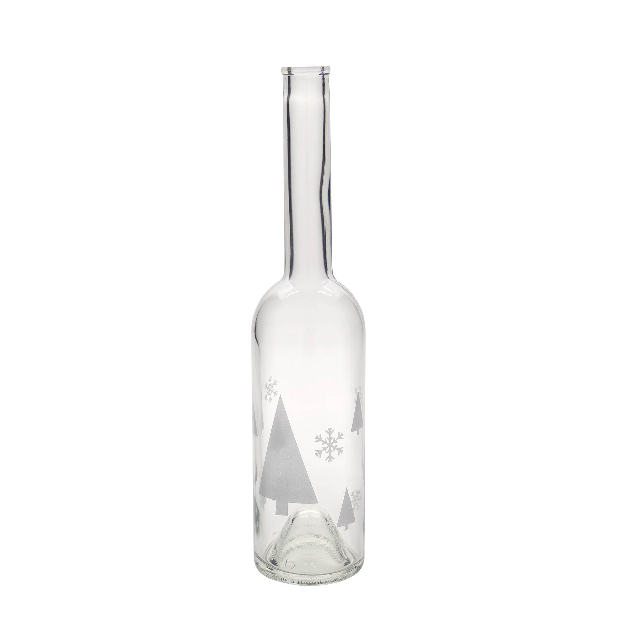 500 ml klaaspudel 'Opera', motiiv: lumekristallid, suuava: kork 500 ml klaaspudel 'Opera', motiiv: lumekristallid, suuava: kork