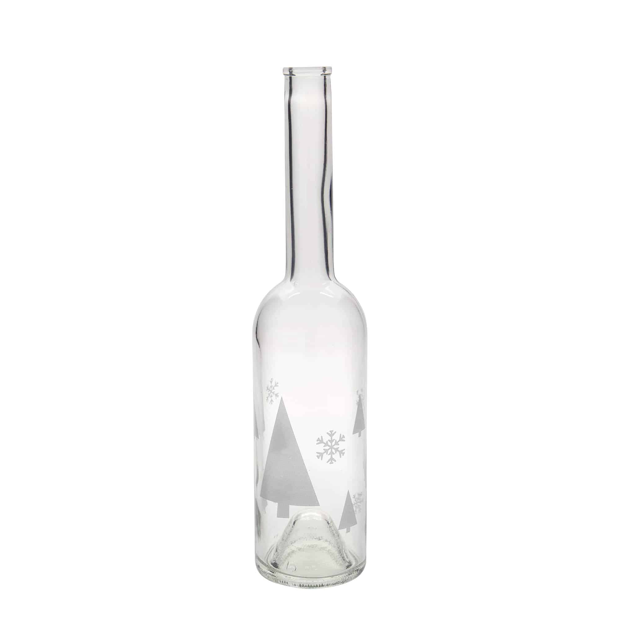 500 ml klaaspudel 'Opera', motiiv: lumekristallid, suuava: kork