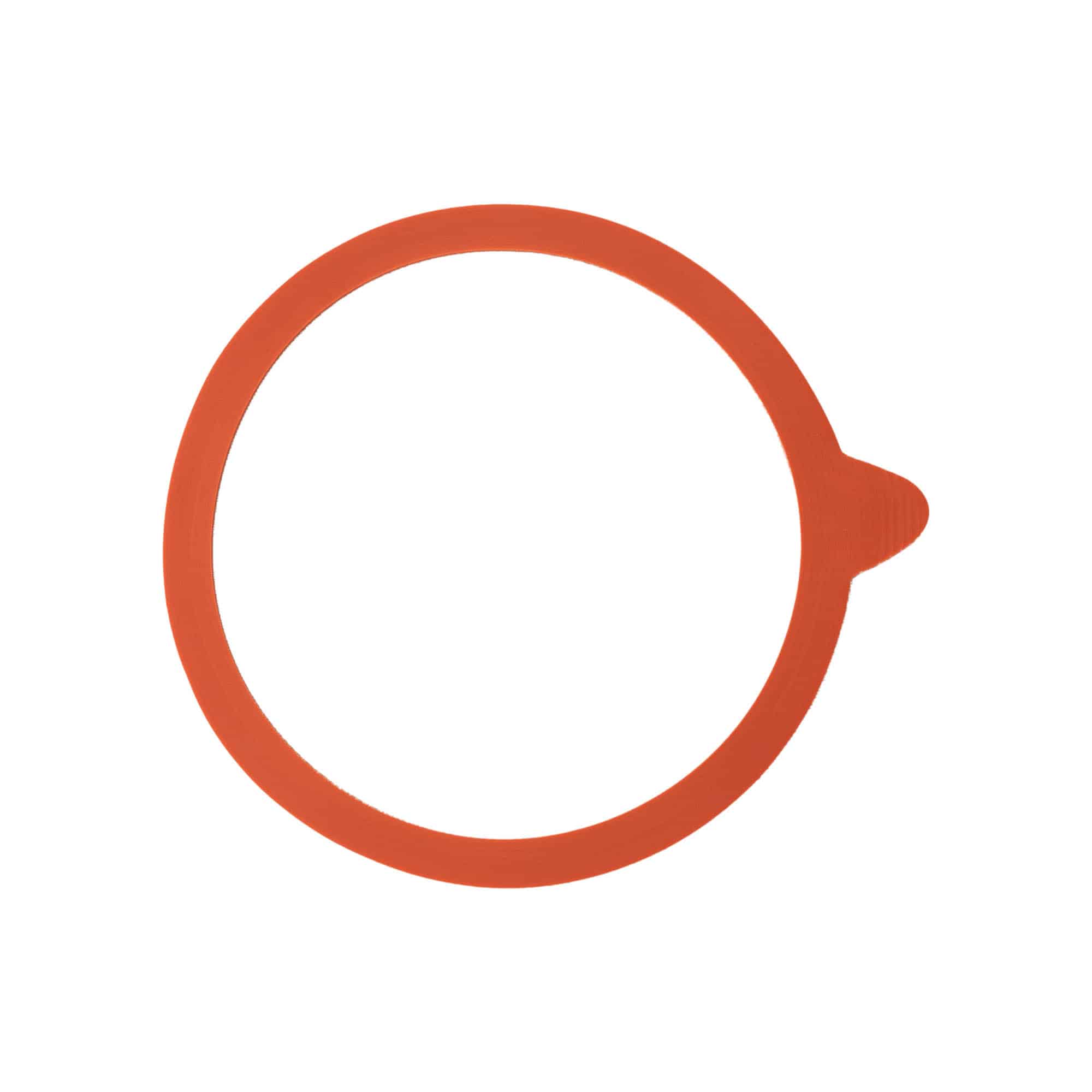 WECK-purkide keedurõngas RR100 #, punane, ava: ümar serv