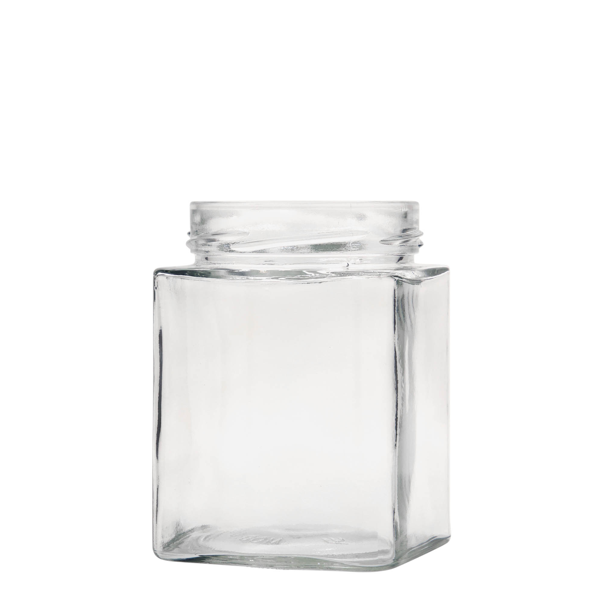 580 ml ruudukujuline klaaspurk 'Ikarus', suu: Deep-Twist-Off (DTO 82)