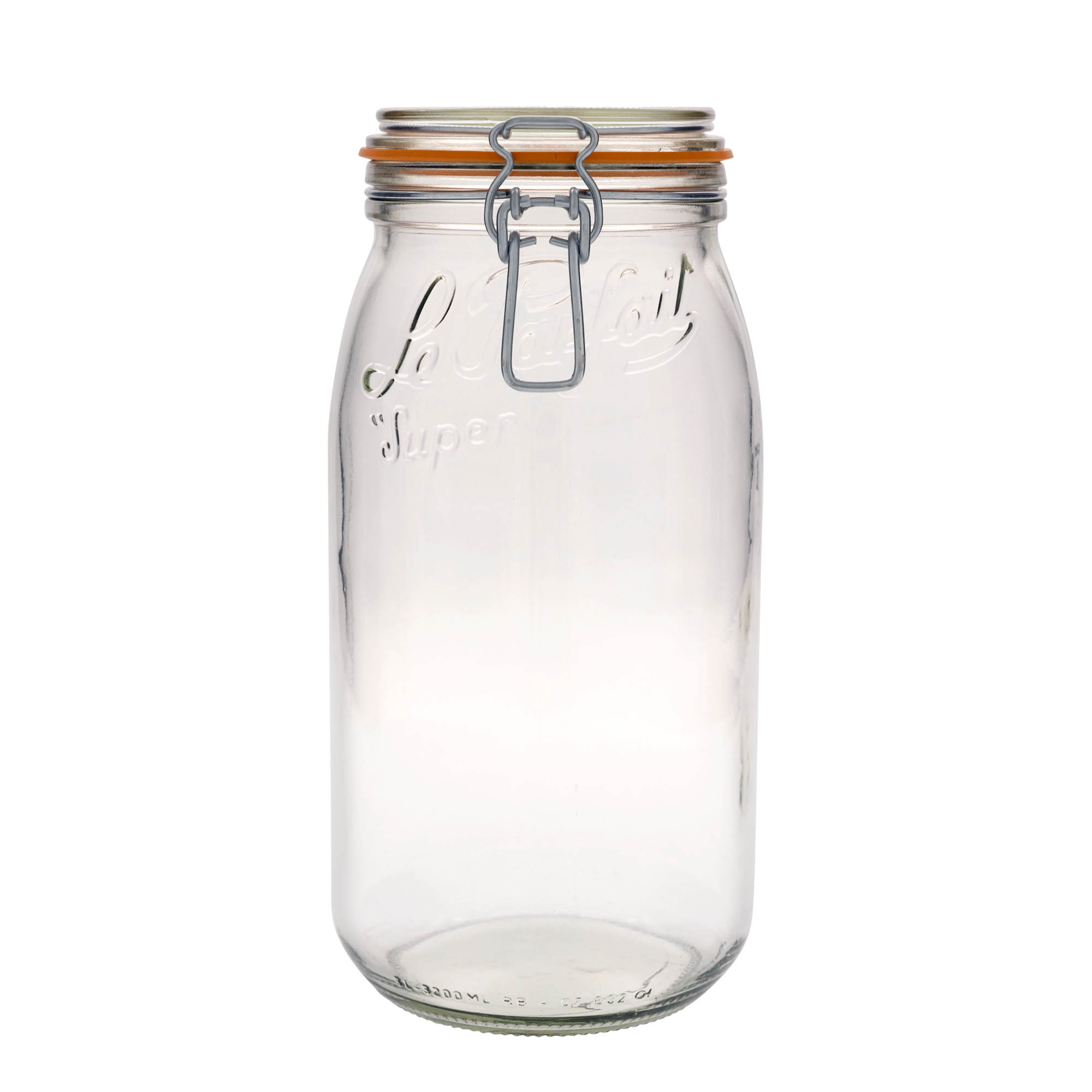 3.000 ml traadist klambriga purk 'Le Parfait Super Bocal', suuava: traadist klambriga sulgur 3.000 ml traadist klambriga purk 'Le Parfait Super Bocal', suuava: traadist klambriga sulgur
