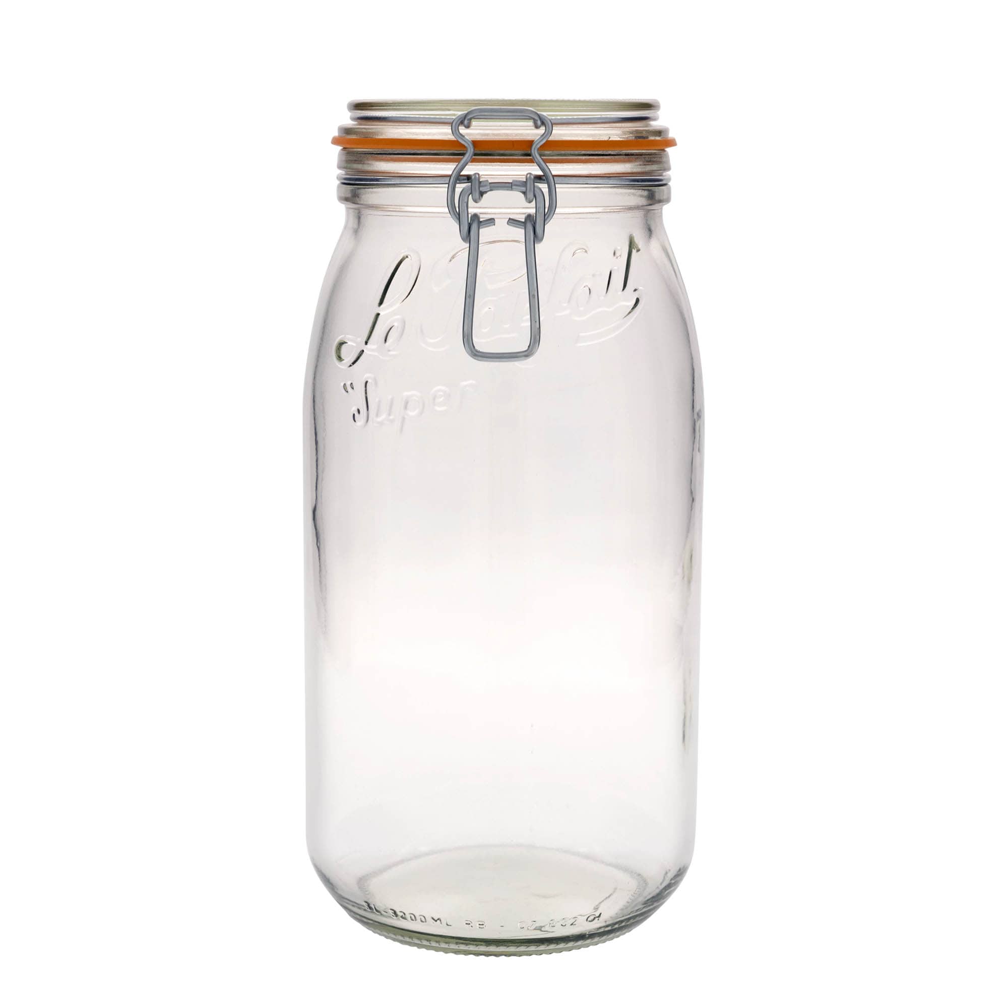 3.000 ml traadist klambriga purk „Le Parfait Super Bocal“, avale: traadist klambriga sulgur