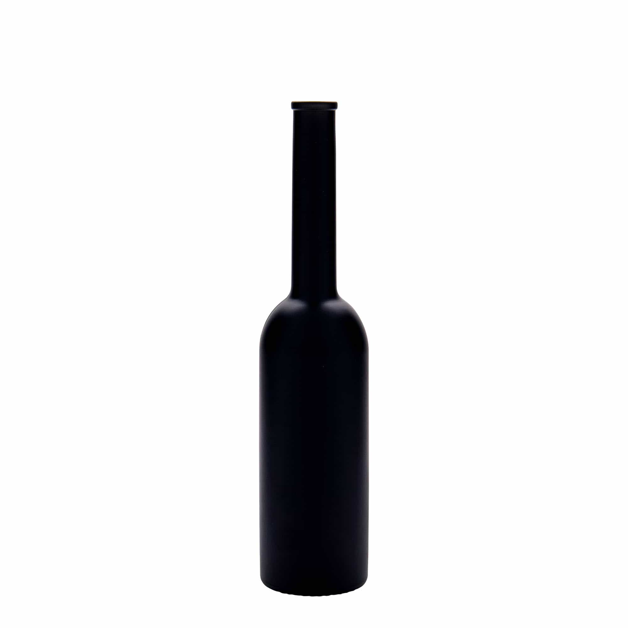 200 ml klaaspudel „Opera“, must, avale: kork