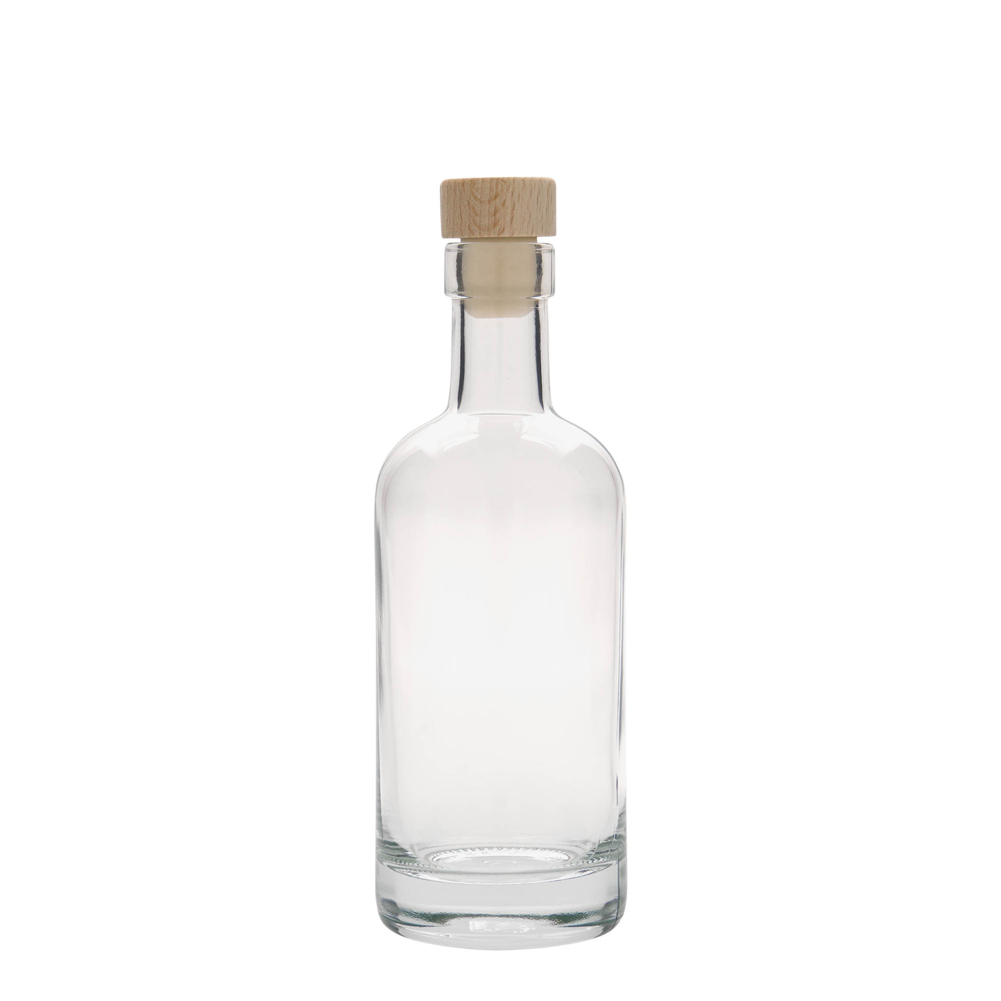 250 ml klaaspudel 'Linea Uno', suu: kork