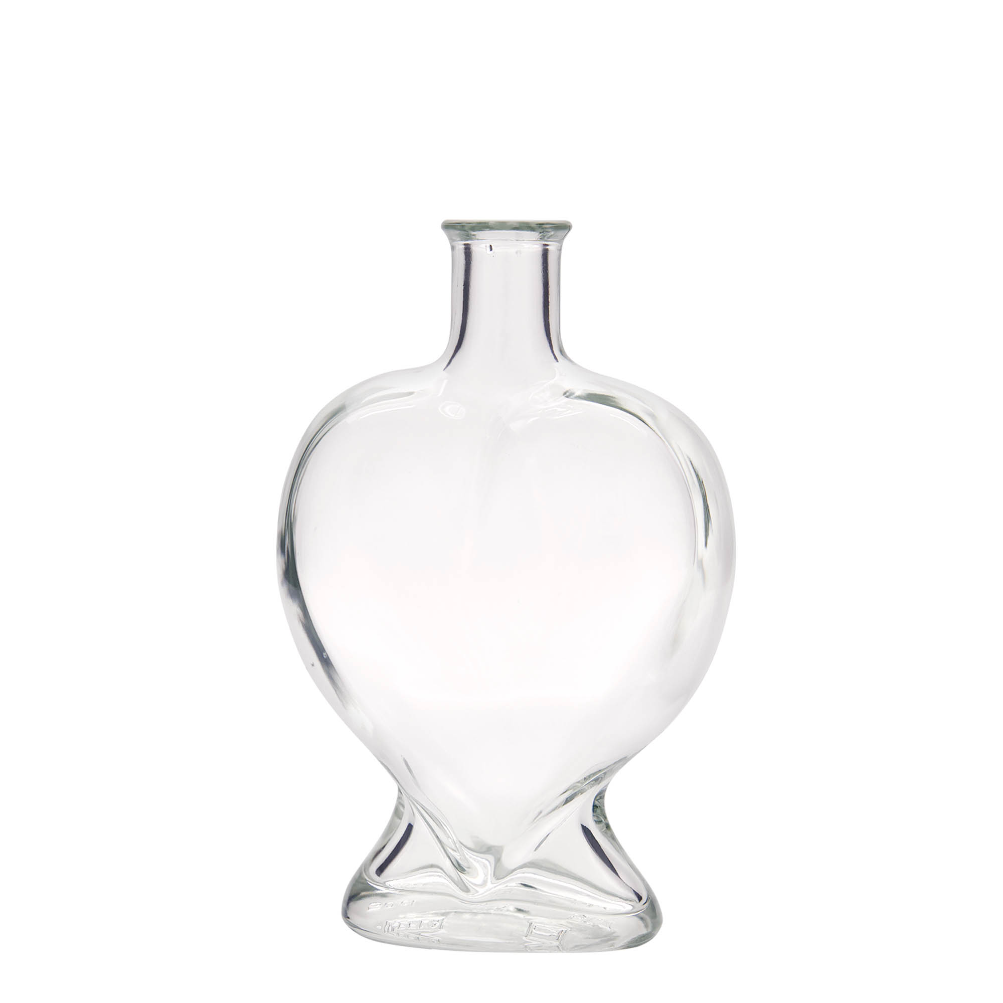500 ml klaaspudel 'Süda', avaus: kork