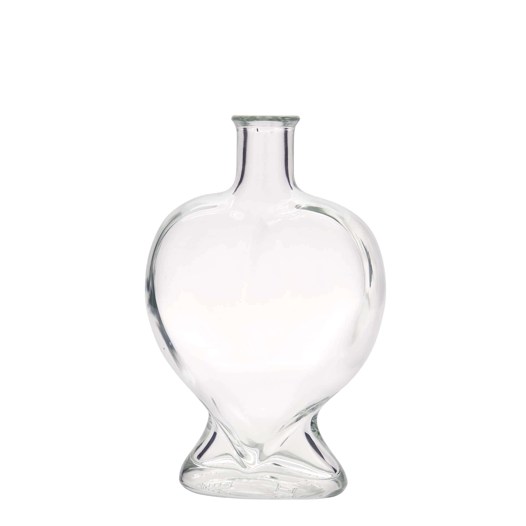 500 ml klaaspudel 'Süda', avaus: kork