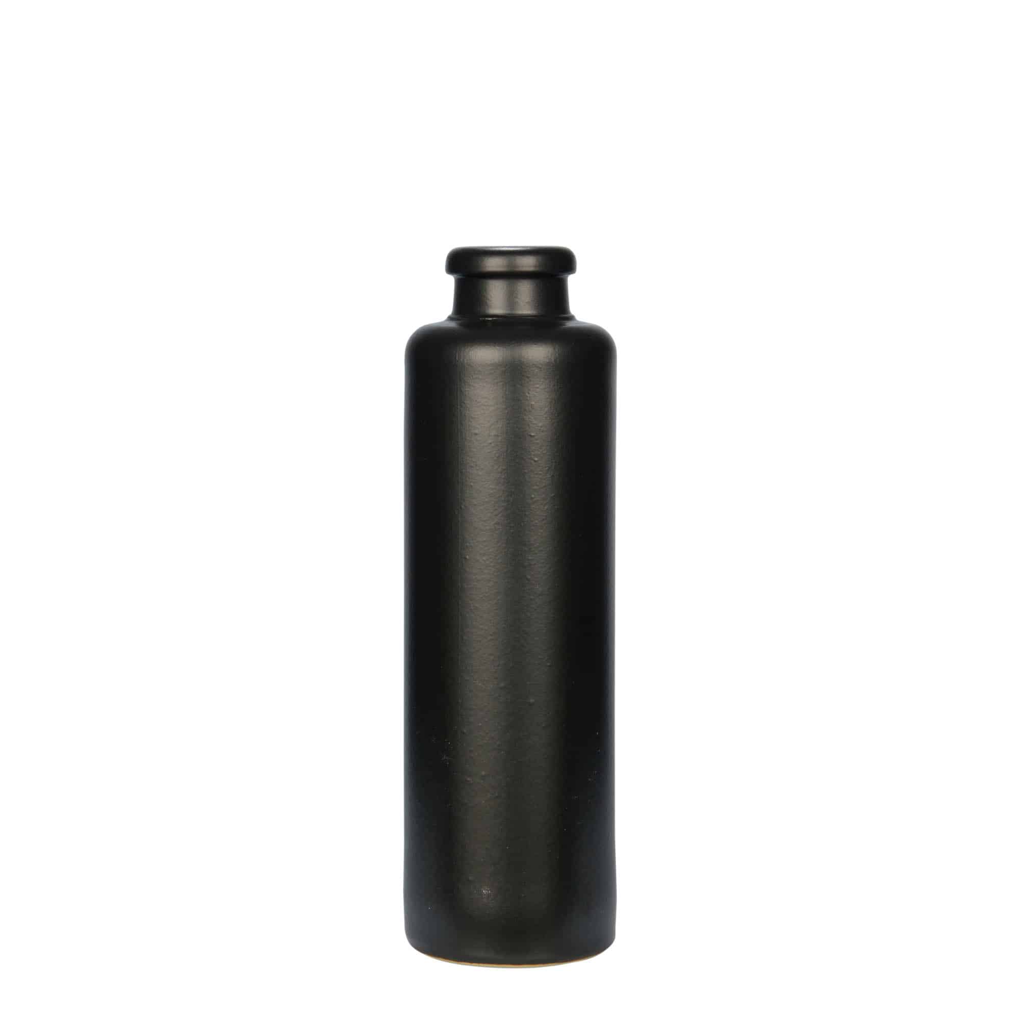 200 ml keraamiline pudel, kivikeraamika, must, sulgur: kork 200 ml keraamiline pudel, kivikeraamika, must, sulgur: kork