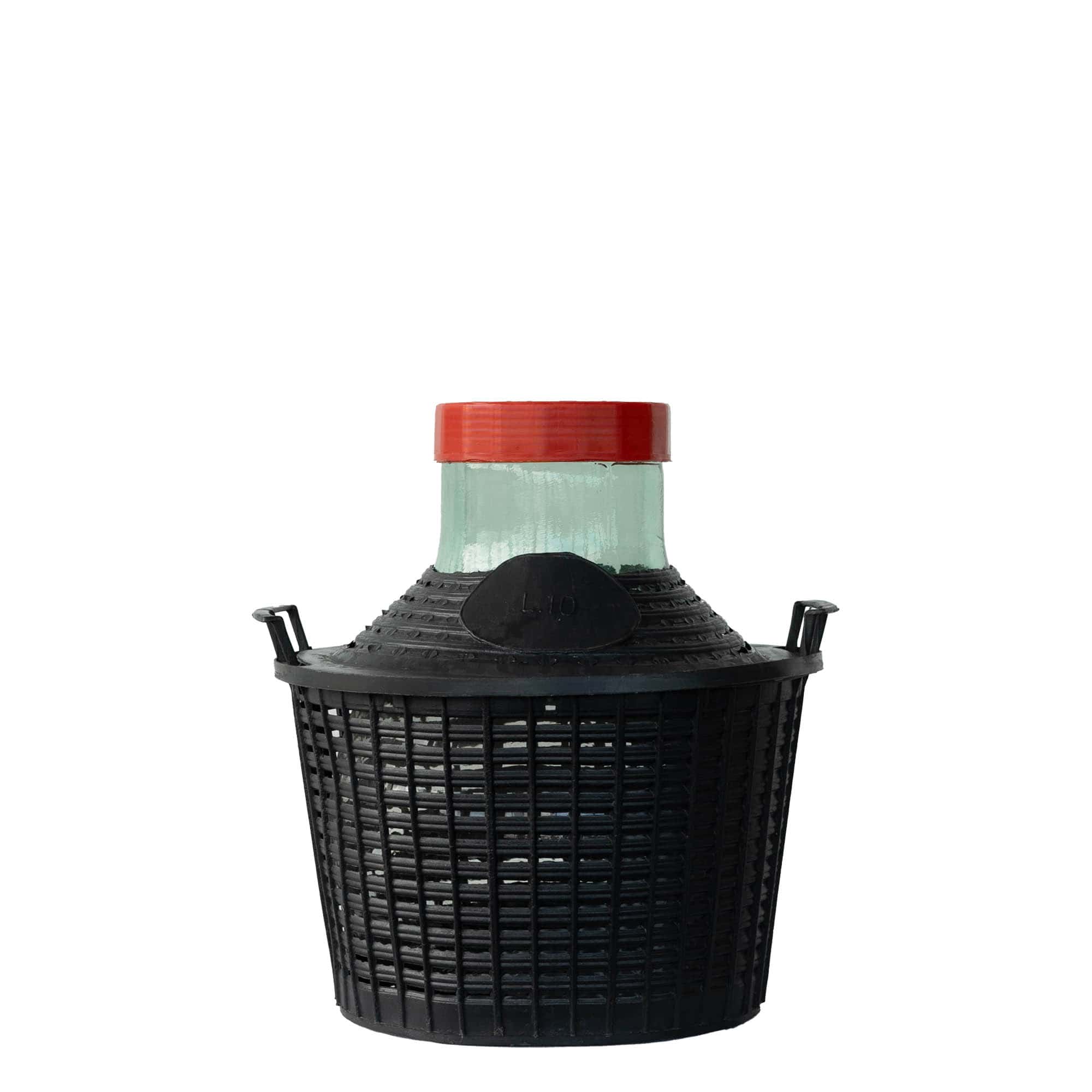 10 l palliklaaspudel lai kaelaga, klaas, suuava: keeratava korgiga