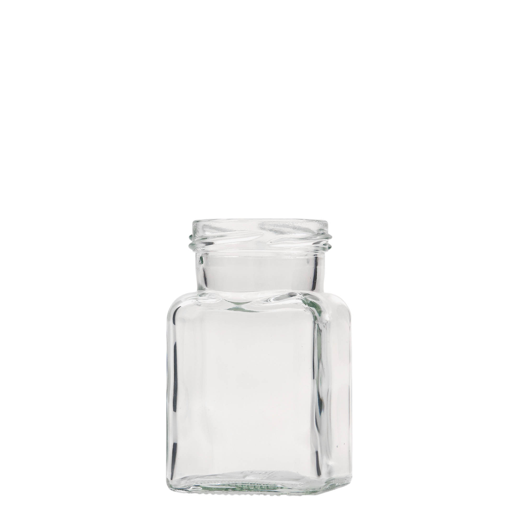 150 ml ruudukujuline klaaspurk, ava: keeratav (TO 53) 150 ml ruudukujuline klaaspurk, ava: keeratav (TO 53)