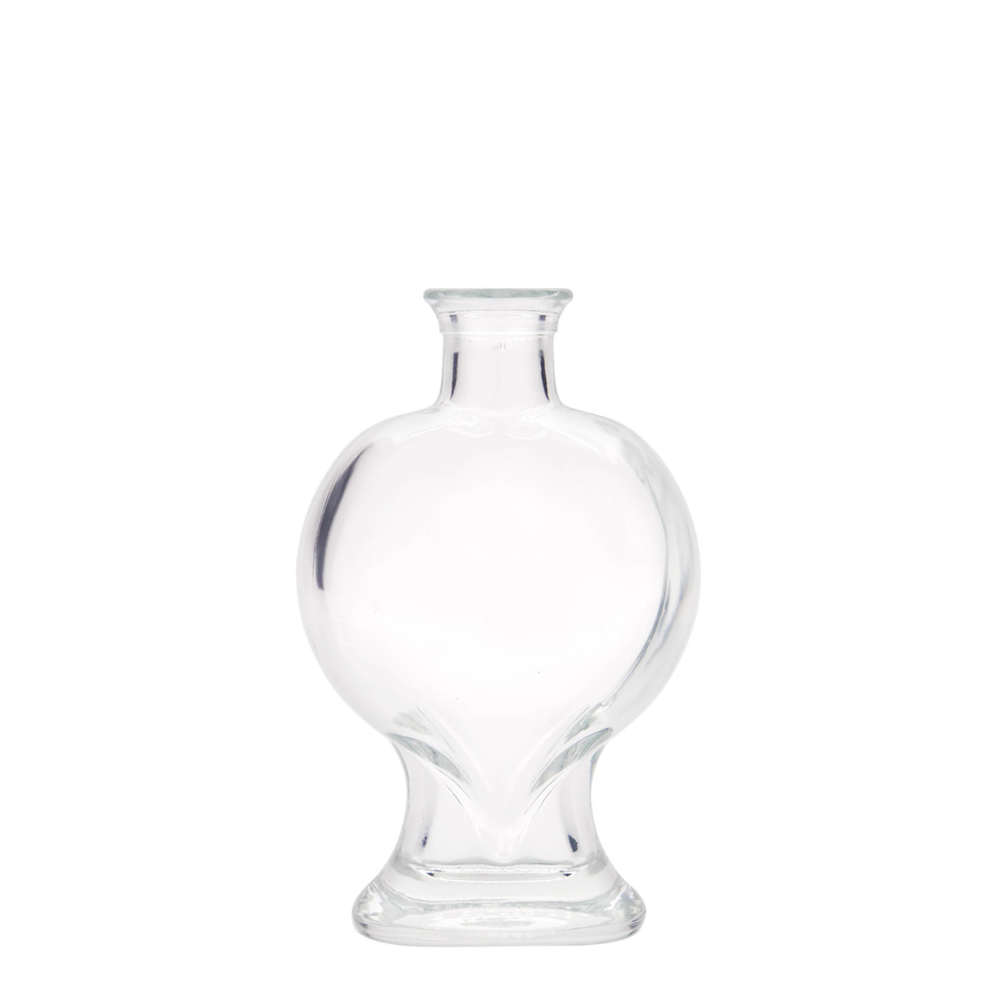 200 ml klaaspudel 'Süda', ava: kork