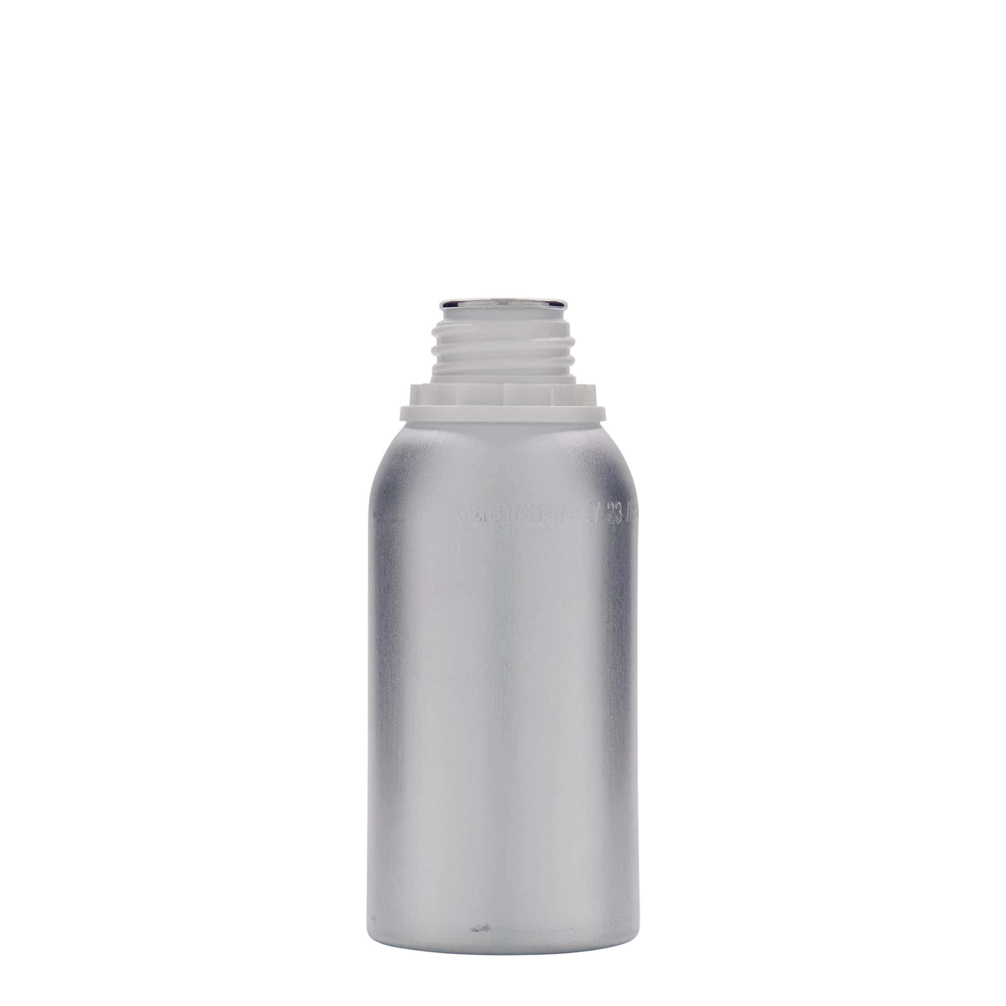 275 ml alumiiniumflask, metall, hõbedane, suuava: DIN 32