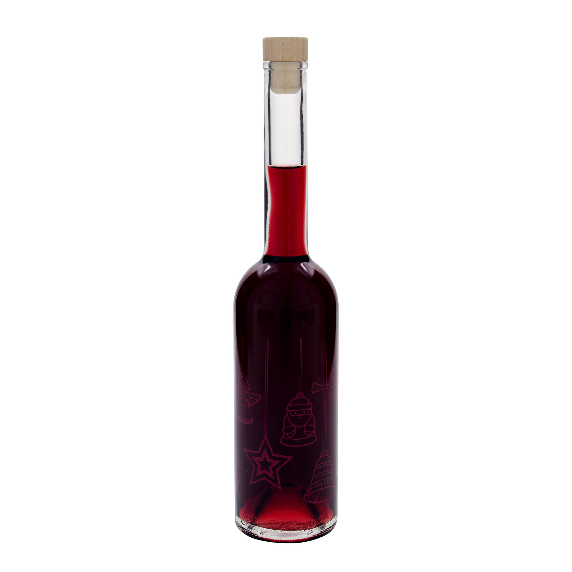 500 ml klaaspudel 'Opera', motiiv: tähed, suu: kork