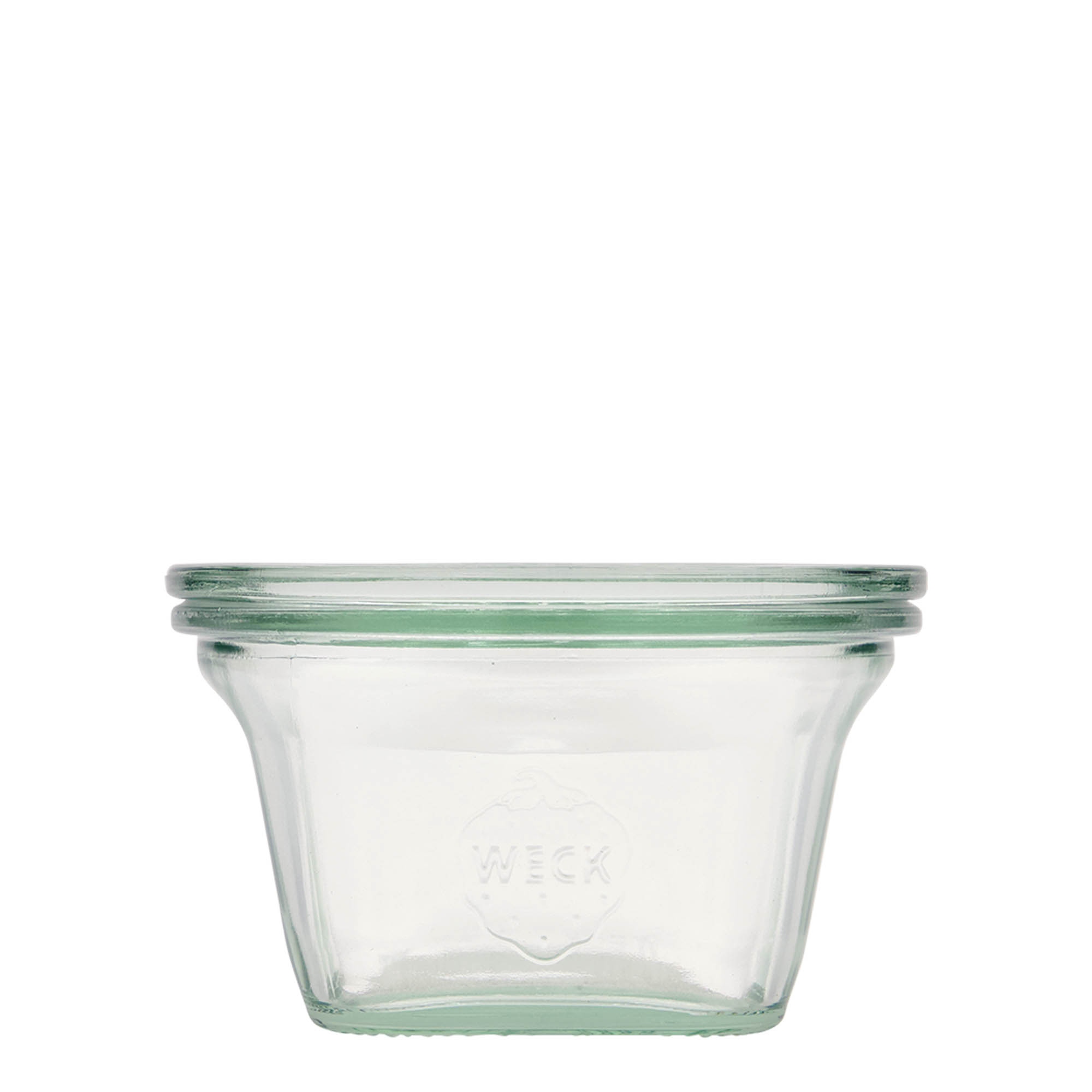 290 ml WECKi Quadro-purk, ruudukujuline, sulgur: ümar serv