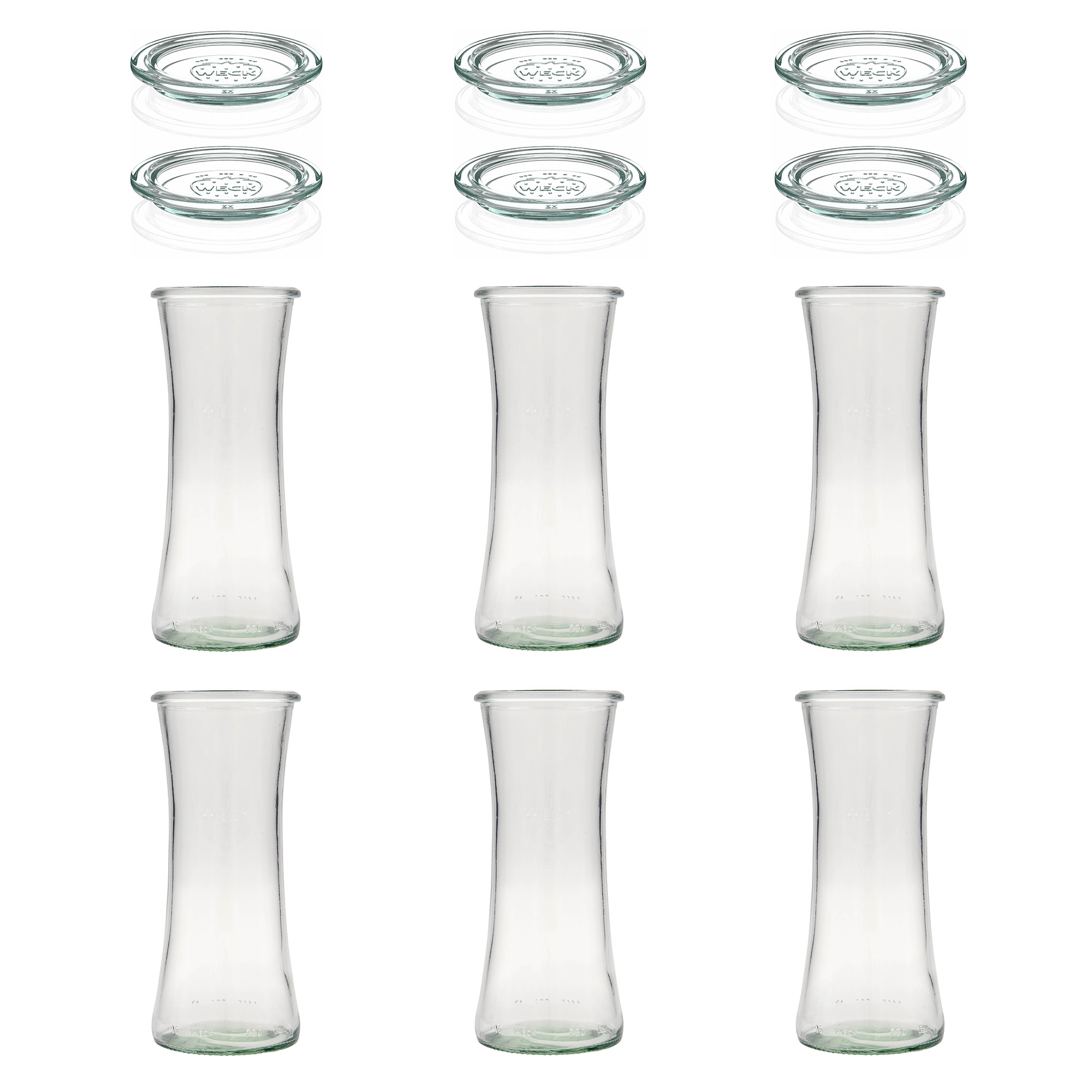 6x 730 ml WECK-gurmeepurk klaaskaanega RR 80