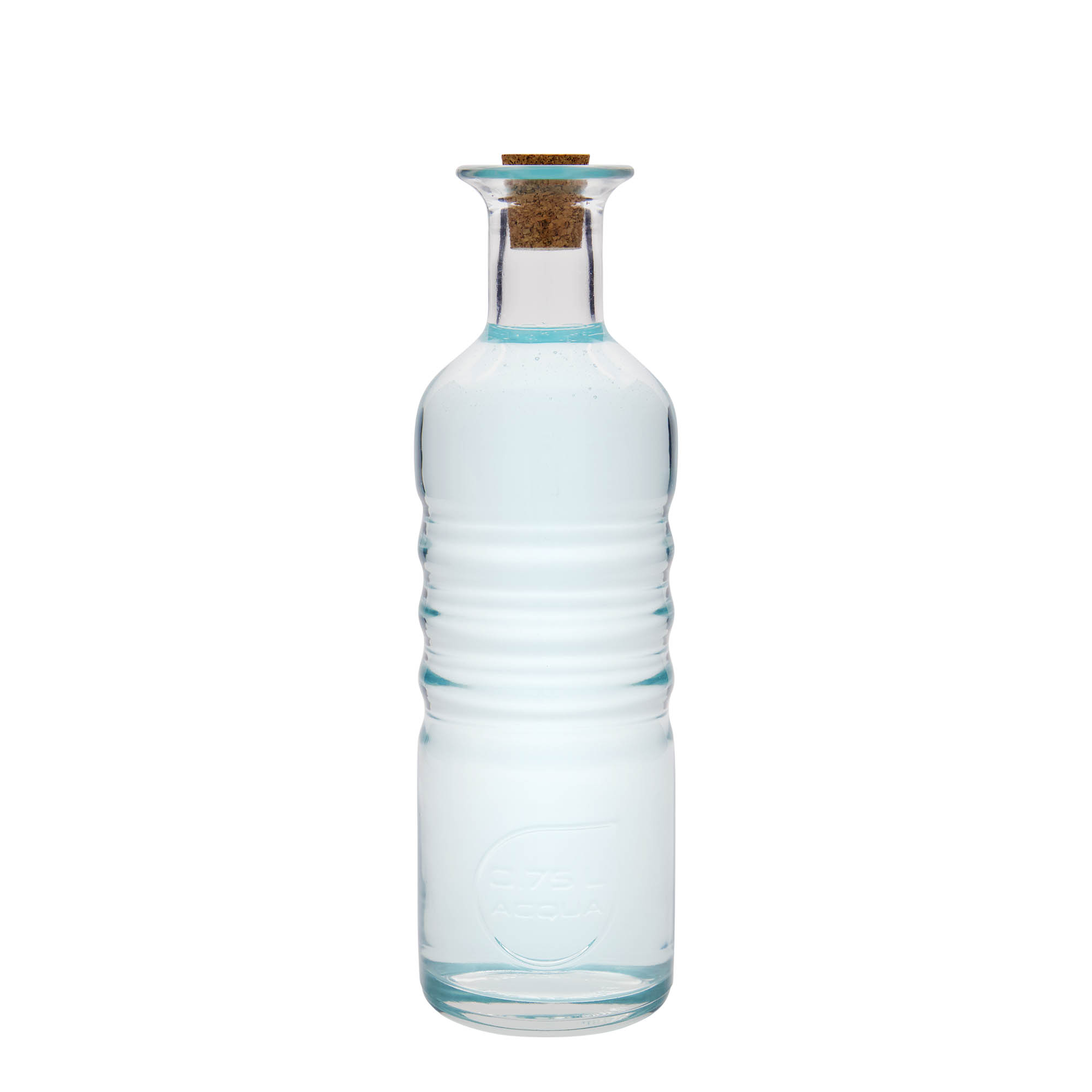 750 ml klaaspudel 'Optima Acqua', avaus: kork
