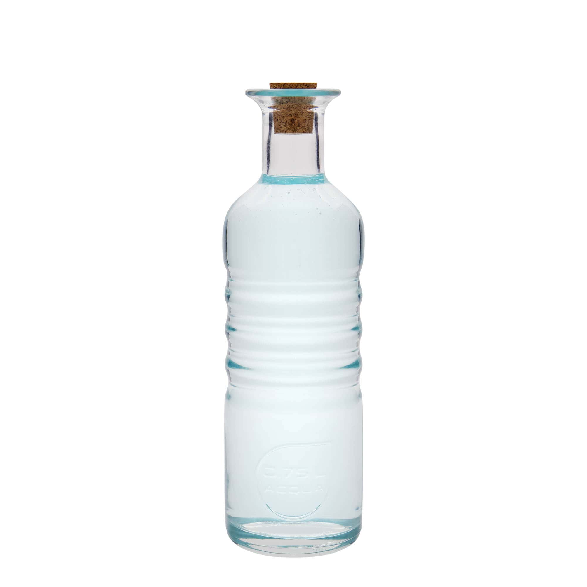 750 ml klaaspudel „Optima Acqua“, avale: kork