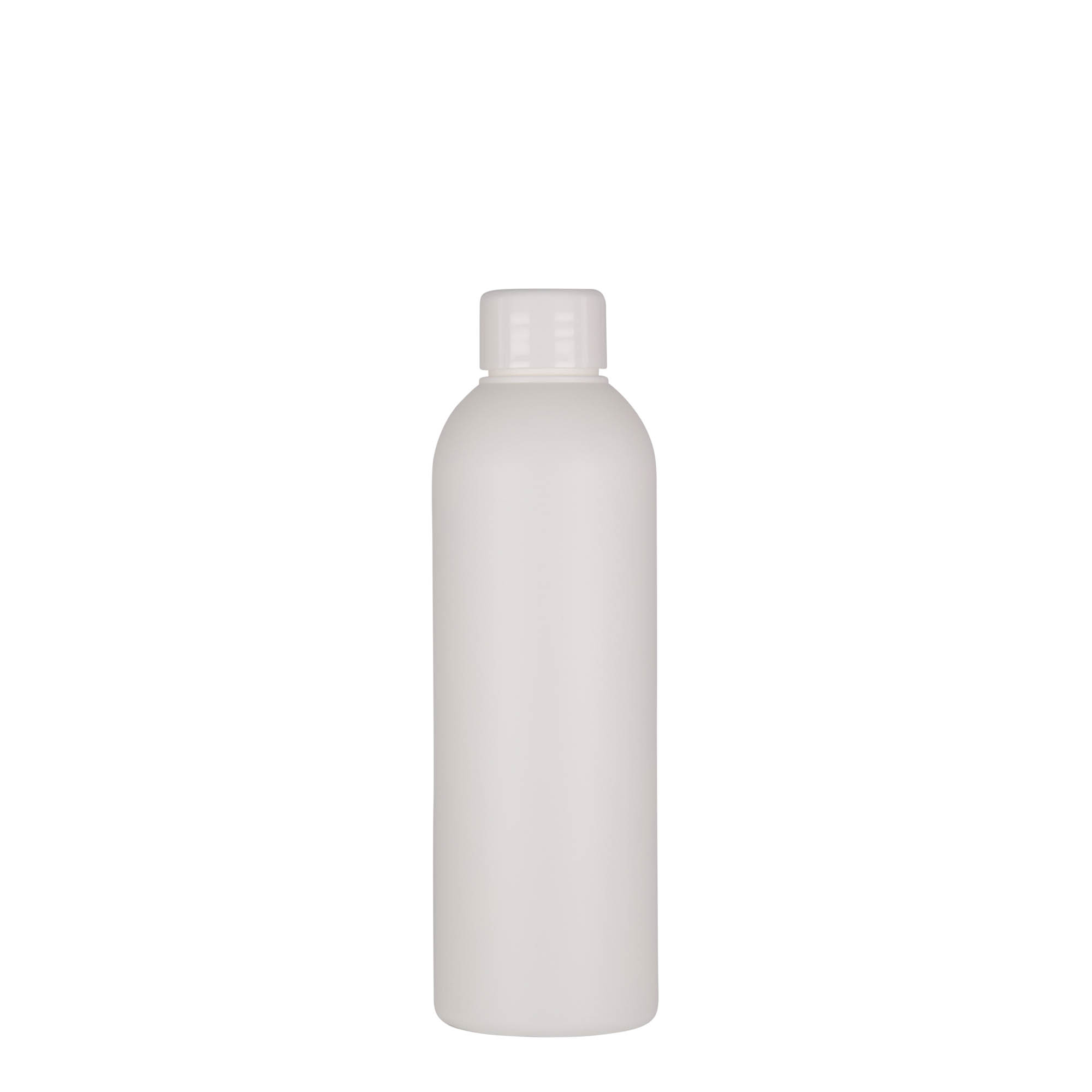 200 ml plastpudel 'Tuffy', HDPE, valge, suuava: 24/410