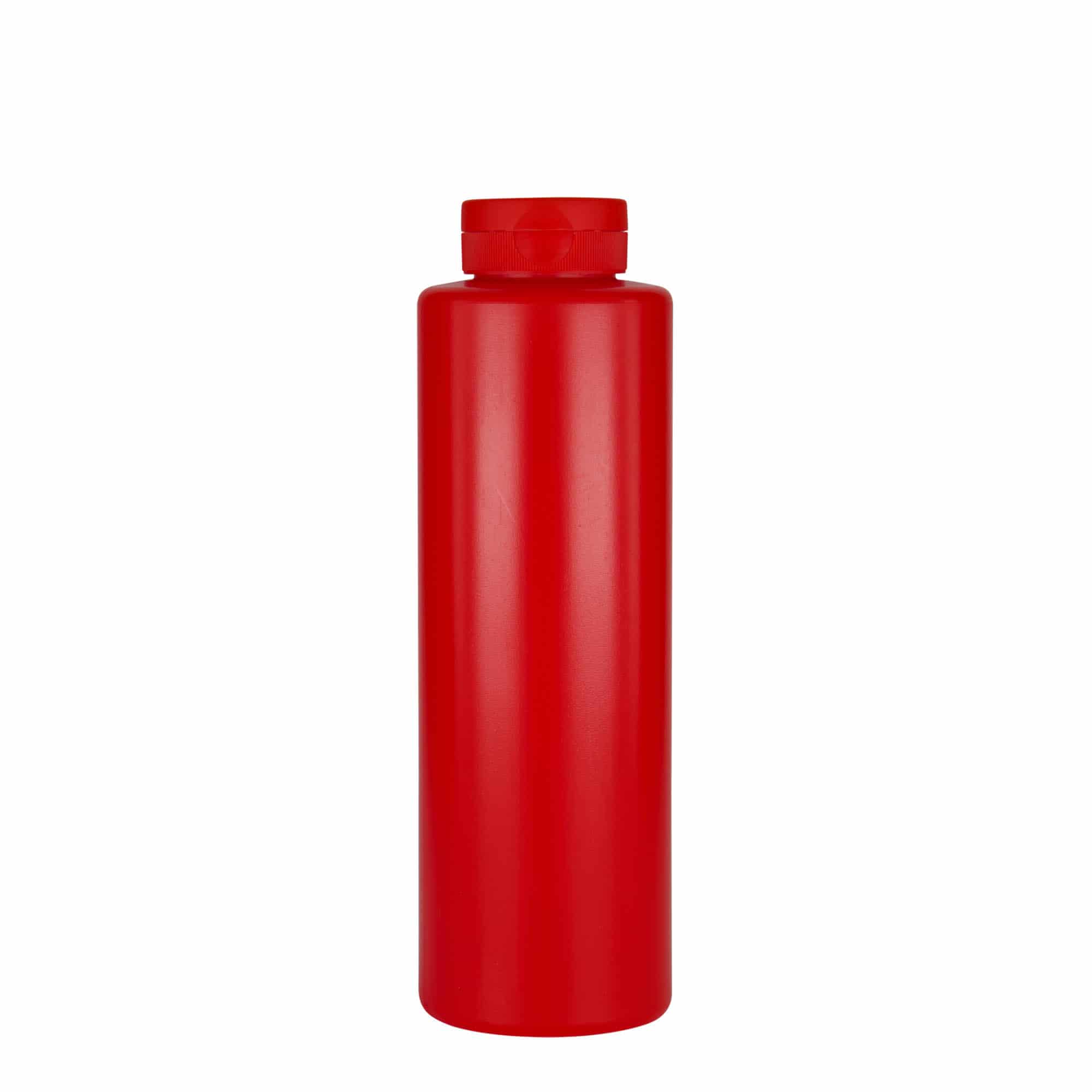 500 ml kastmepudel, LDPE-plastik, punane, suu: 38/400