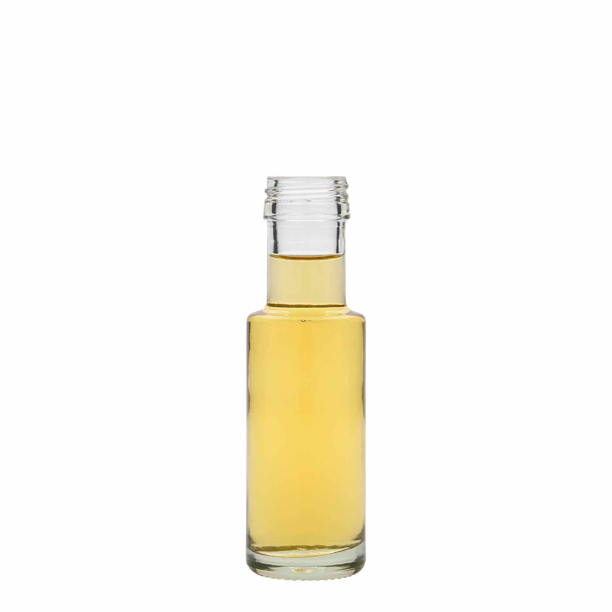 100 ml klaaspudel 'Dorica', sulgur: PP 31,5