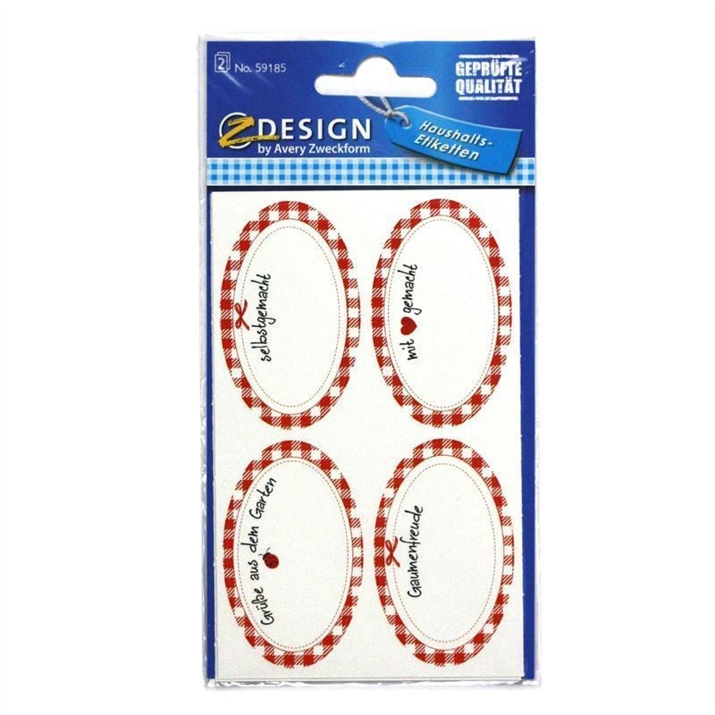 Zweckform kleebised „Kodutehtud“, ovaalsed, paberist, mitmevärvilised