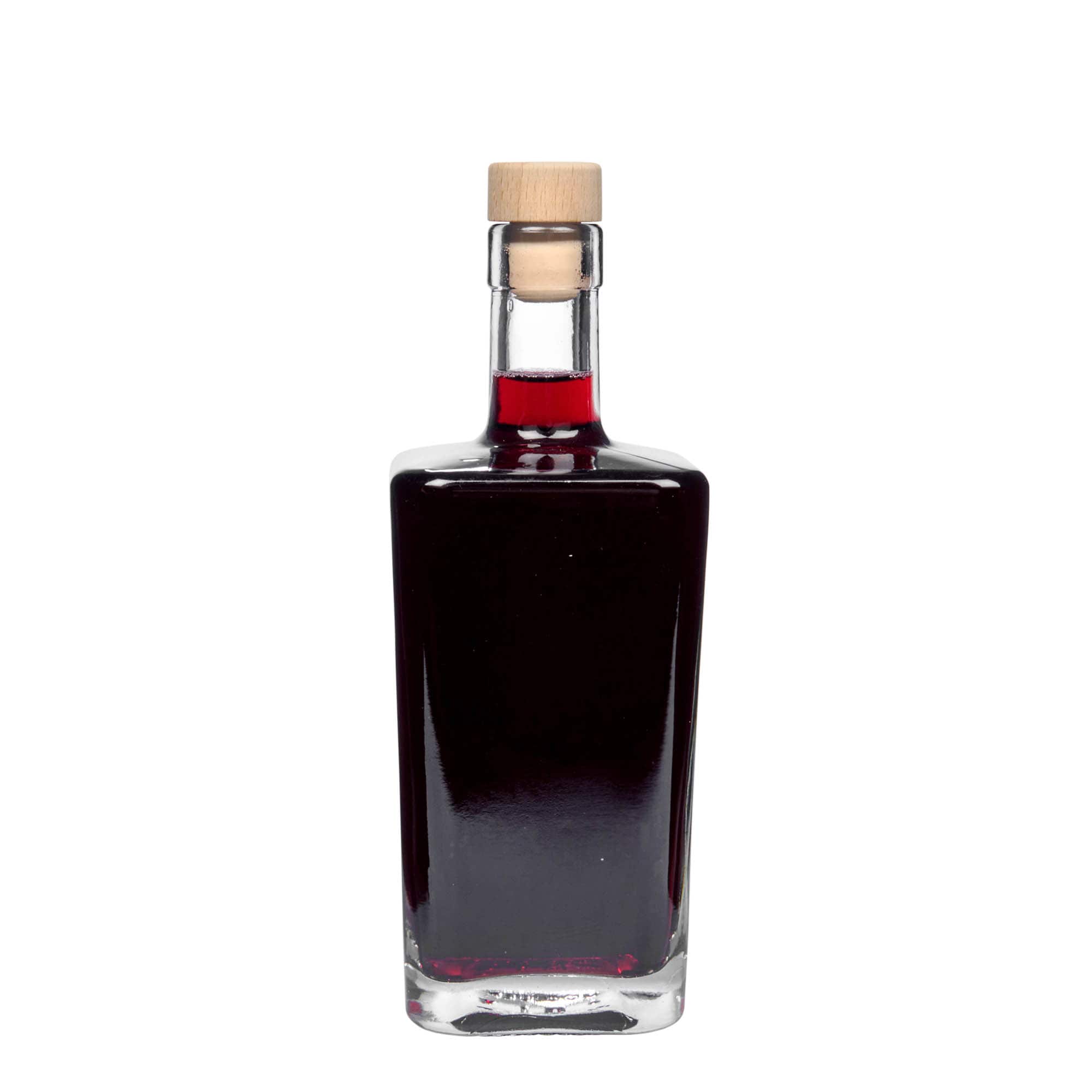 500 ml klaaspudel 'Noel', ruudukujuline, ava: kork