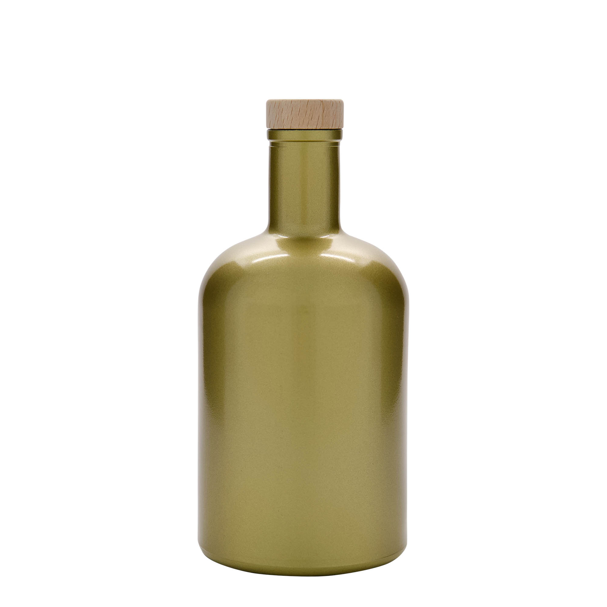 700 ml klaaspudel 'Gerardino', kuldne, ava: kork