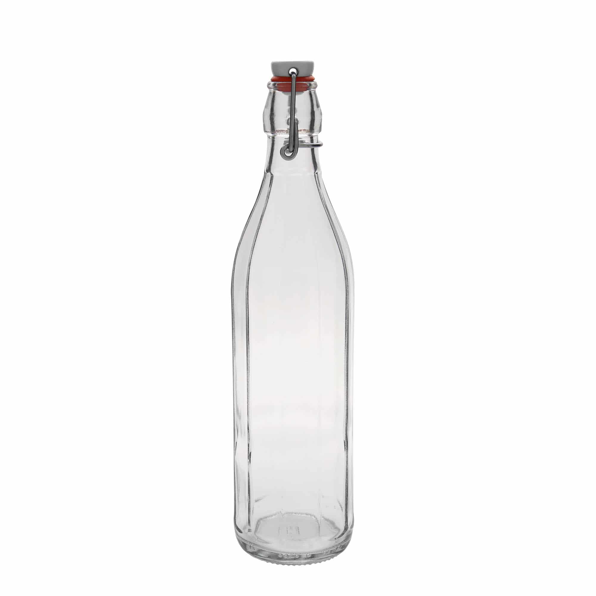 750 ml klaaspudel 'Bravo', kümnekandiline, sulgur: traatkork