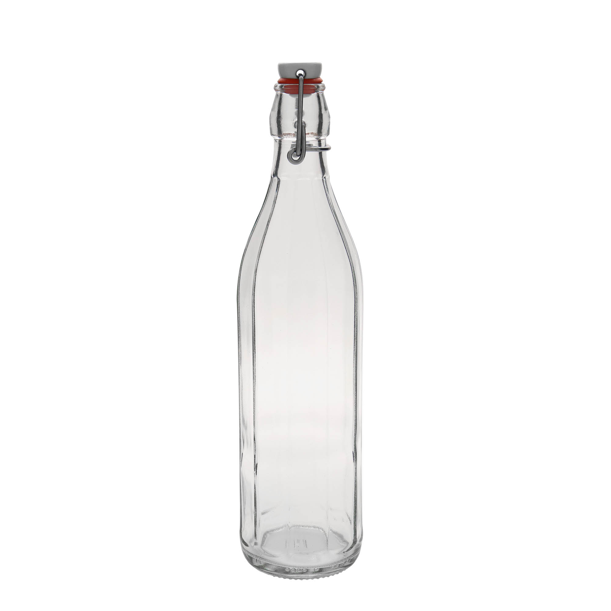 750 ml klaaspudel 'Bravo', kümnekandiline, ava: sanglukuga sulgur 750 ml klaaspudel 'Bravo', kümnekandiline, ava: sanglukuga sulgur