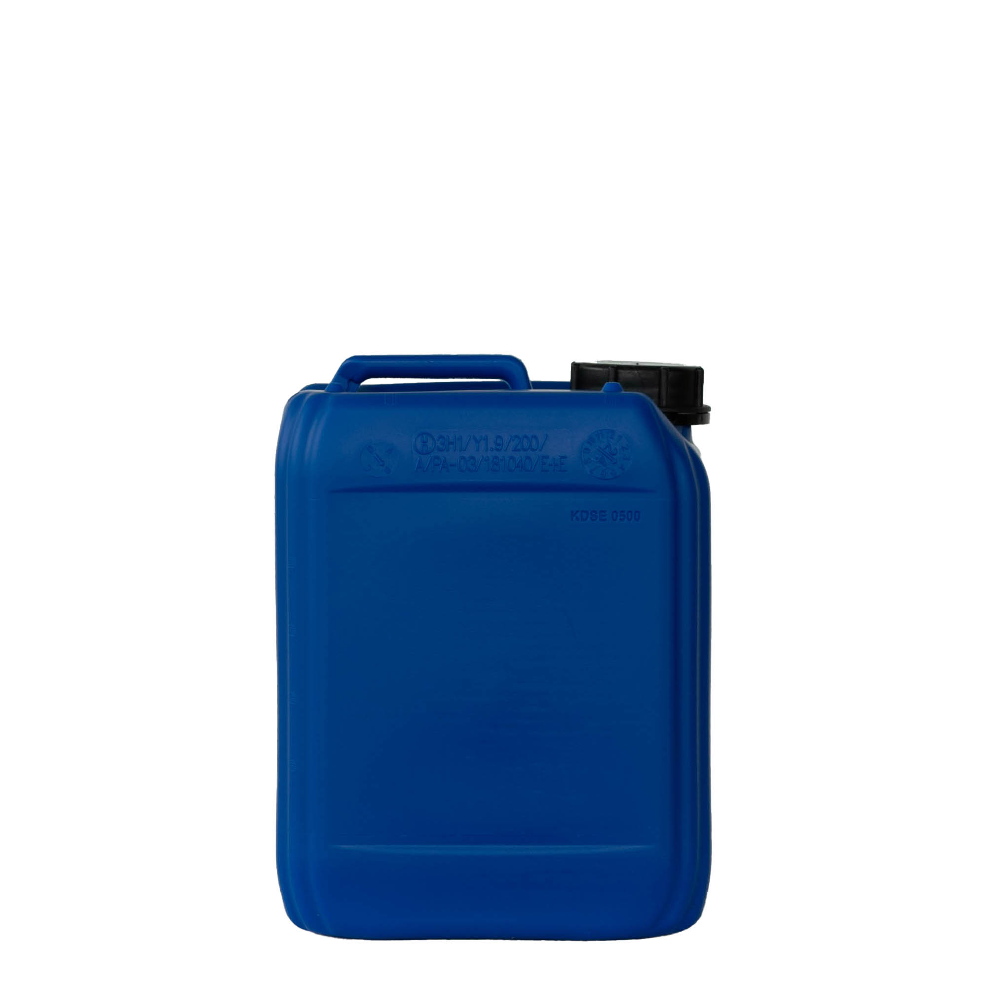 5 l kann, ristkülikukujuline, HDPE-plastik, sinine, ava: ND 55