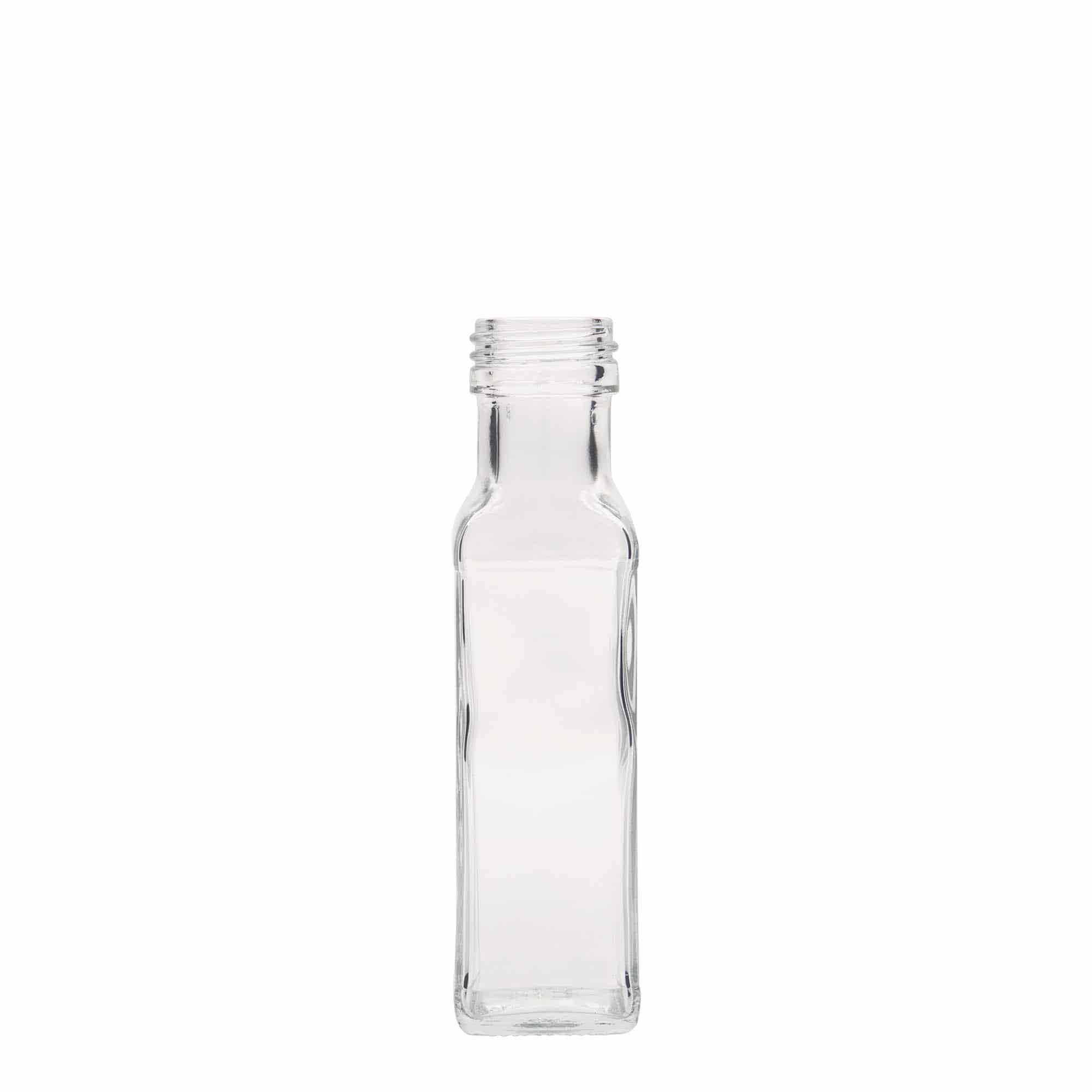 100 ml klaaspudel 'Marasca', ruudukujuline, sulgur: PP 31,5 100 ml klaaspudel 'Marasca', ruudukujuline, sulgur: PP 31,5