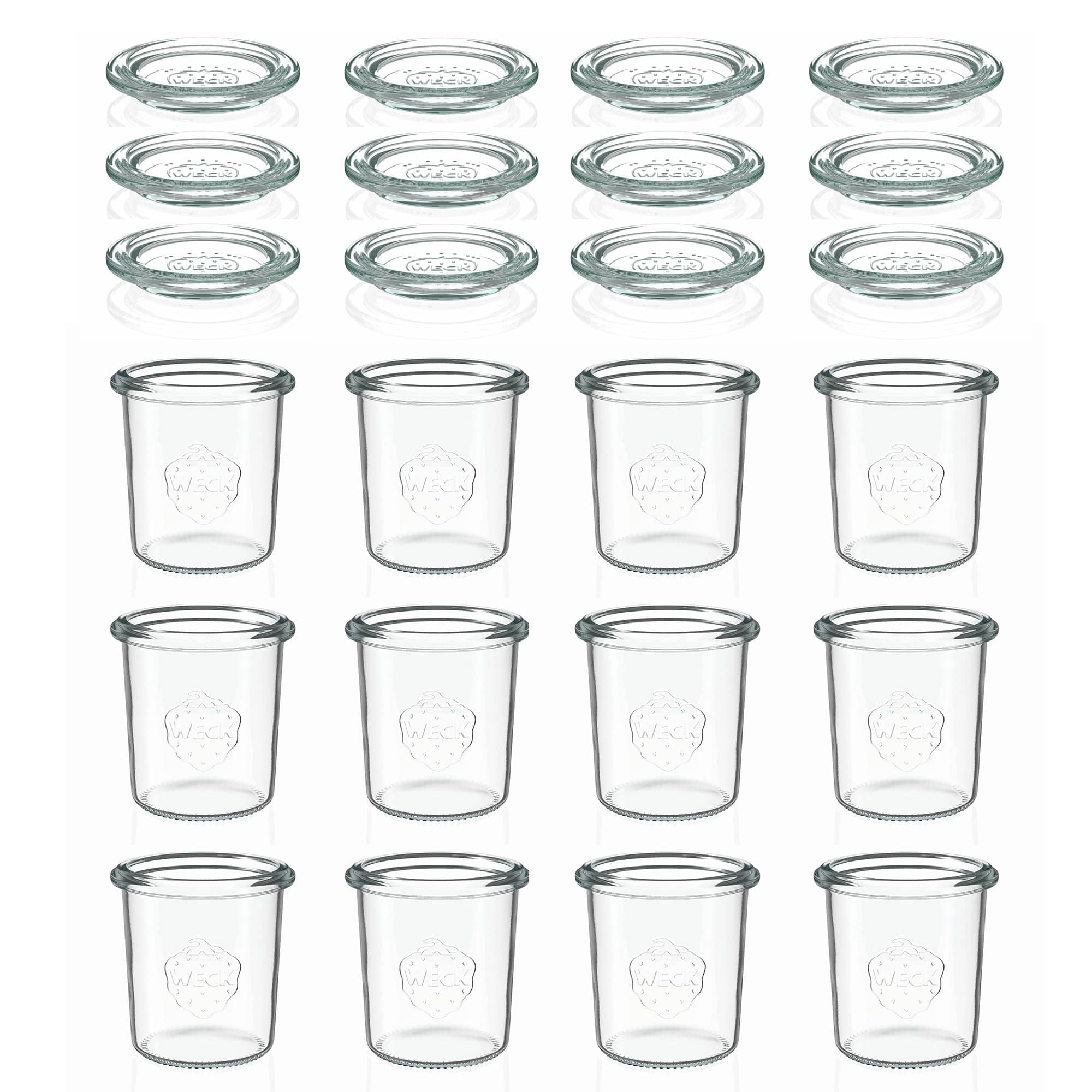 12x 160 ml WECK-klaaspurk klaaskaanega RR 60