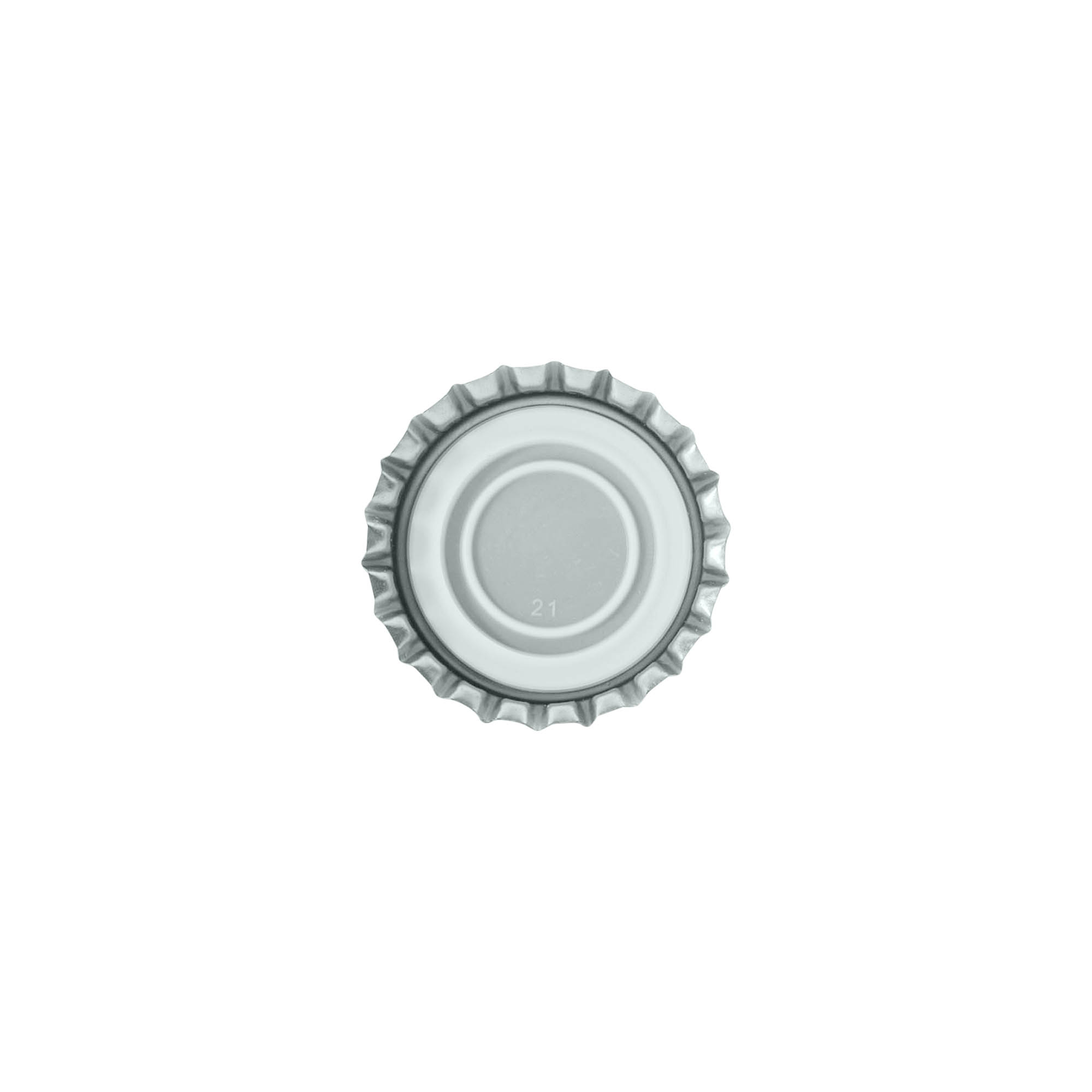 Kroonkorgid 29 mm, metall, hõbedane