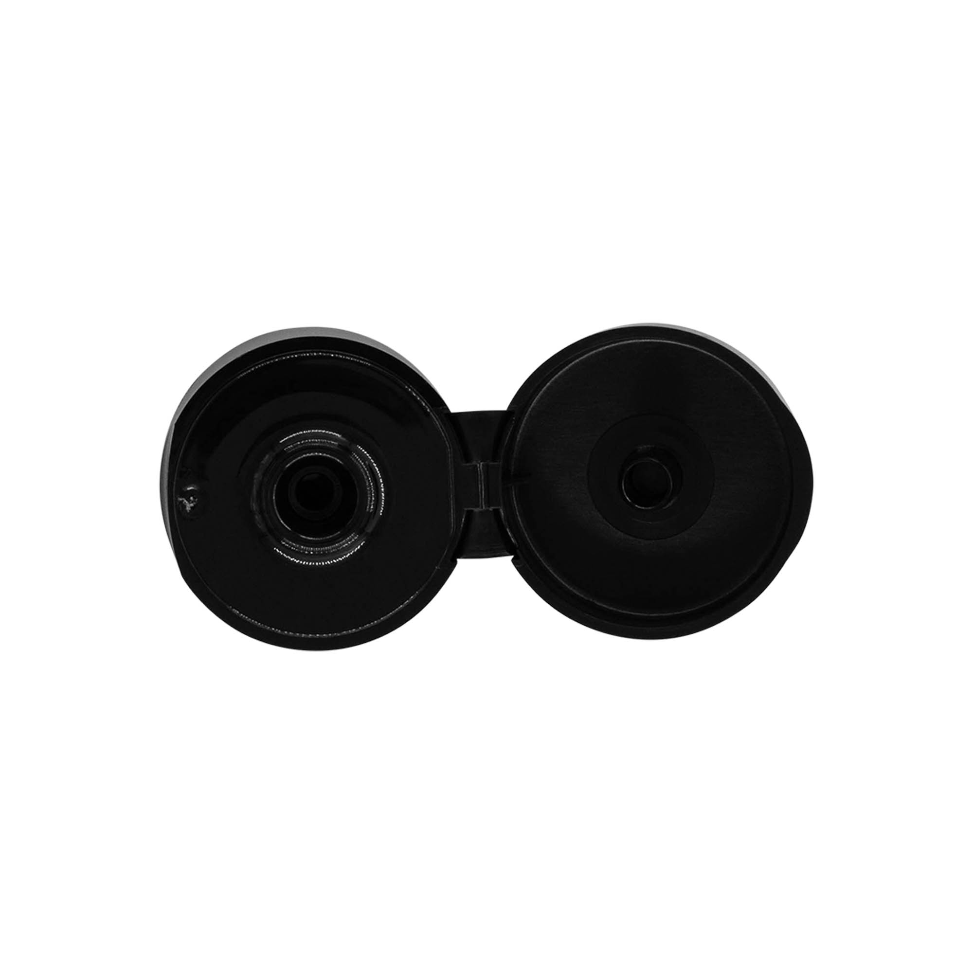 Kruvikork klappliideseadmega, PP-plast, must, suuava jaoks: 24/410