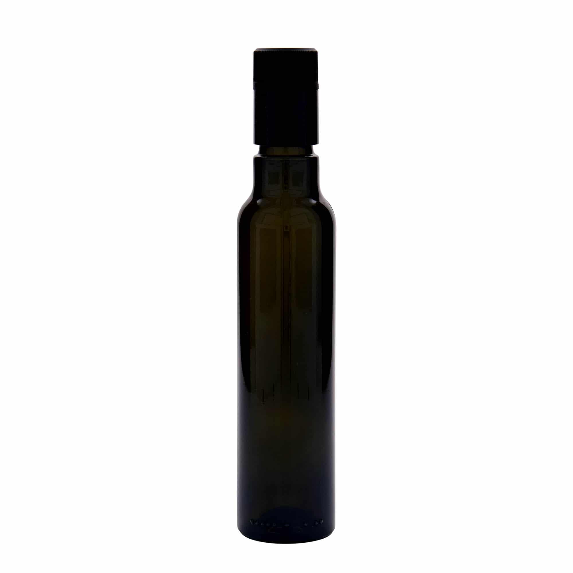 250 ml äädika/õlipudel 'Willy New', klaas, antiikroheline, sulgur: DOP