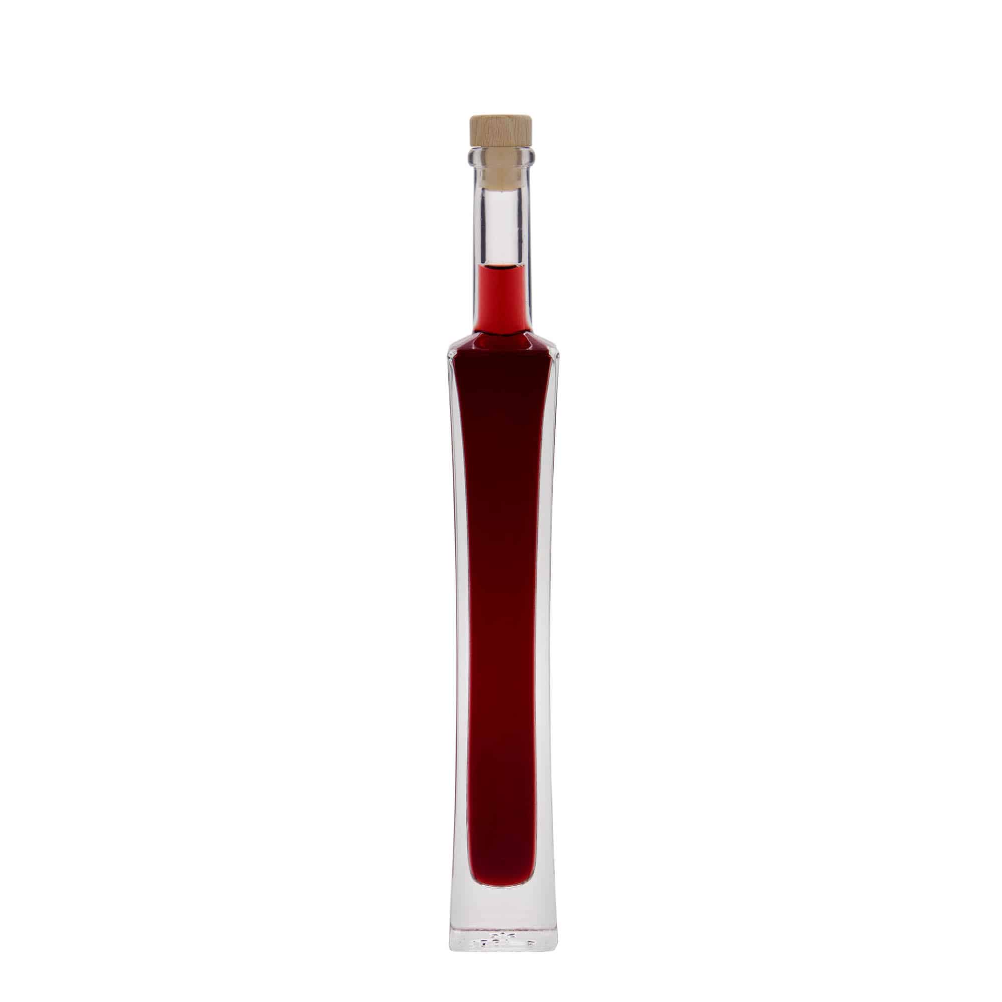 100 ml klaaspudel 'Koko', ruudukujuline, sulgur: kork