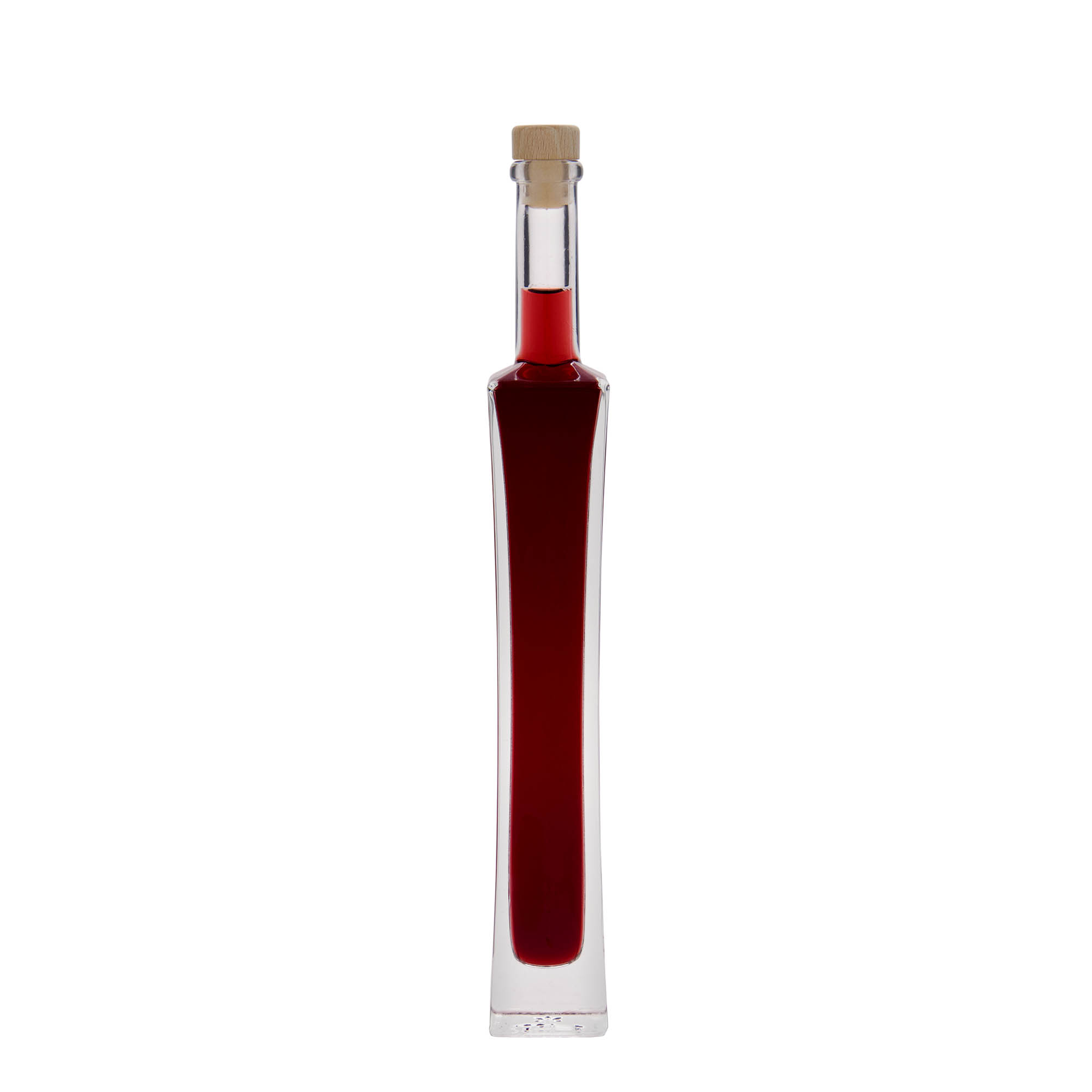 100 ml klaaspudel 'Koko', ruudukujuline, suuava: kork