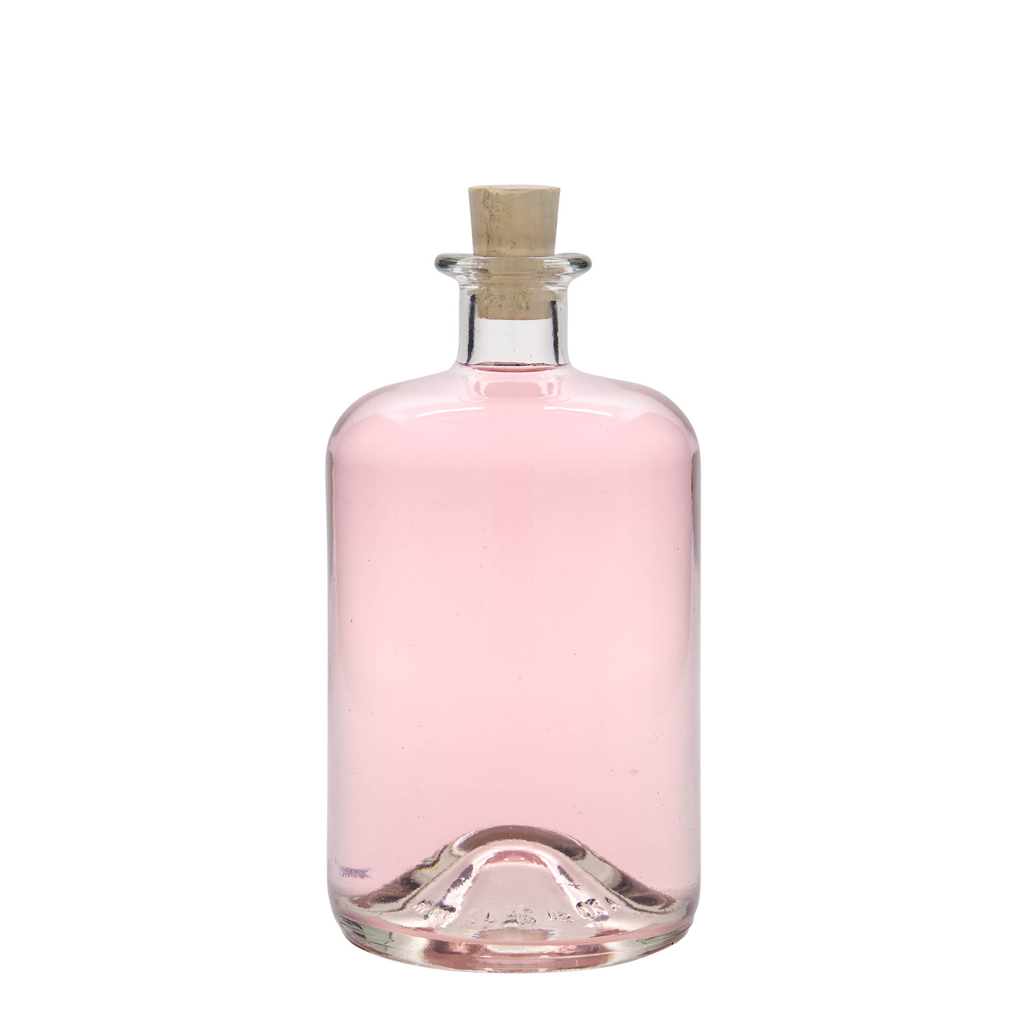 700 ml klaasist apteegipudel, sulgur: kork