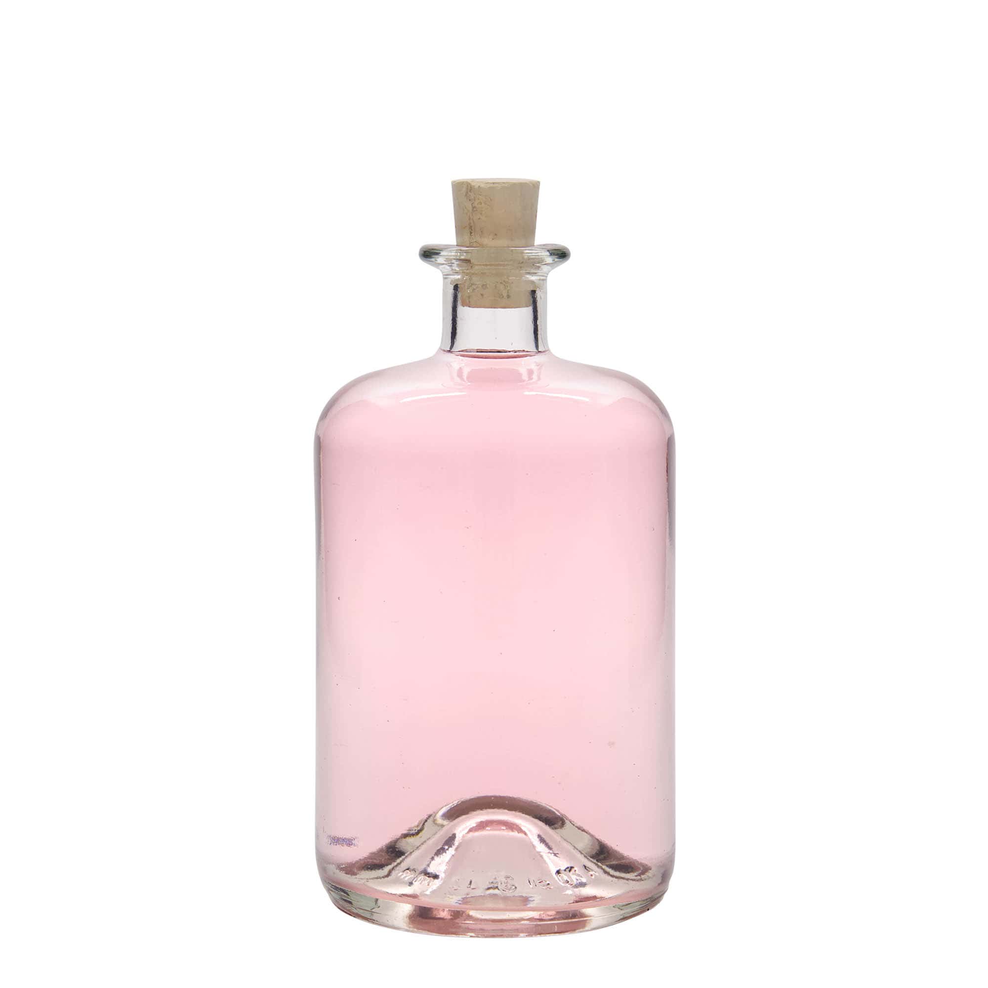 700 ml klaaspudel apteekrile, suu: kork
