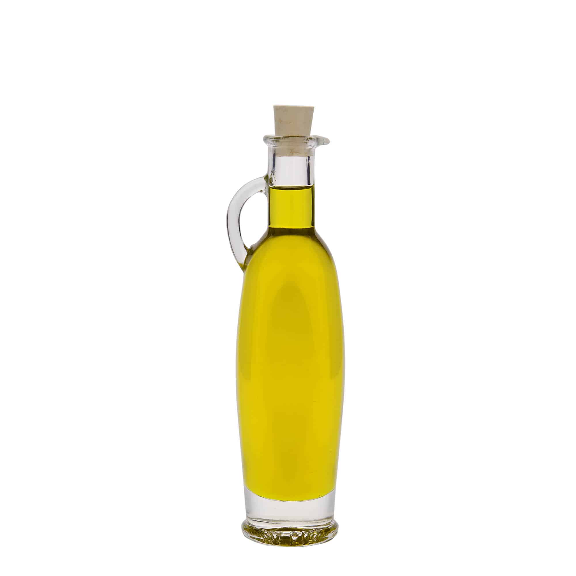 100 ml klaaspudel 'Eleganta', ovaalne, sulgur: kork