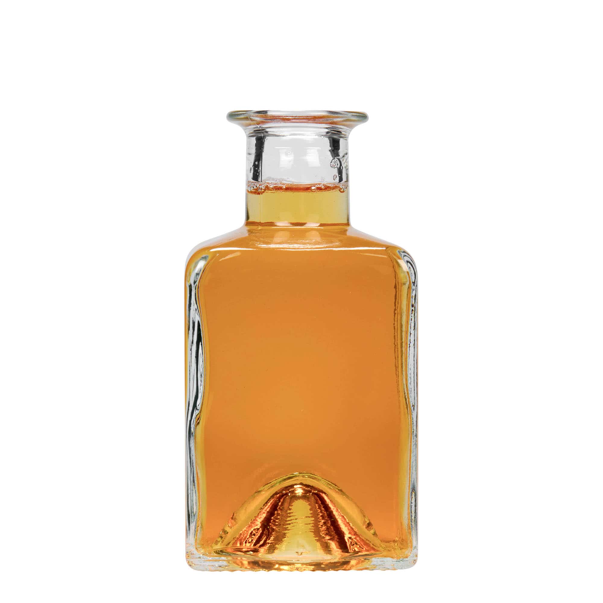 200 ml klaaspudel 'Kubica', ruudukujuline, avaus: kork
