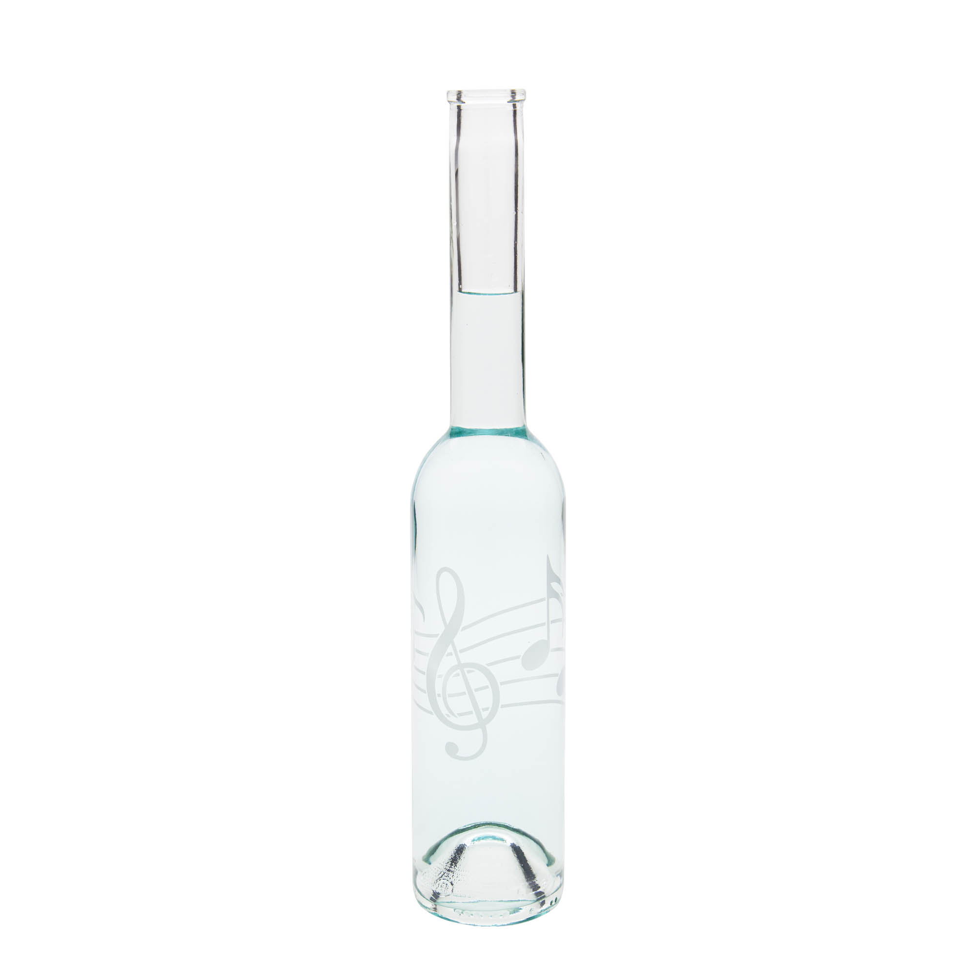 350 ml klaaspudel 'Opera', motiiv: noodid, sulgur: kork