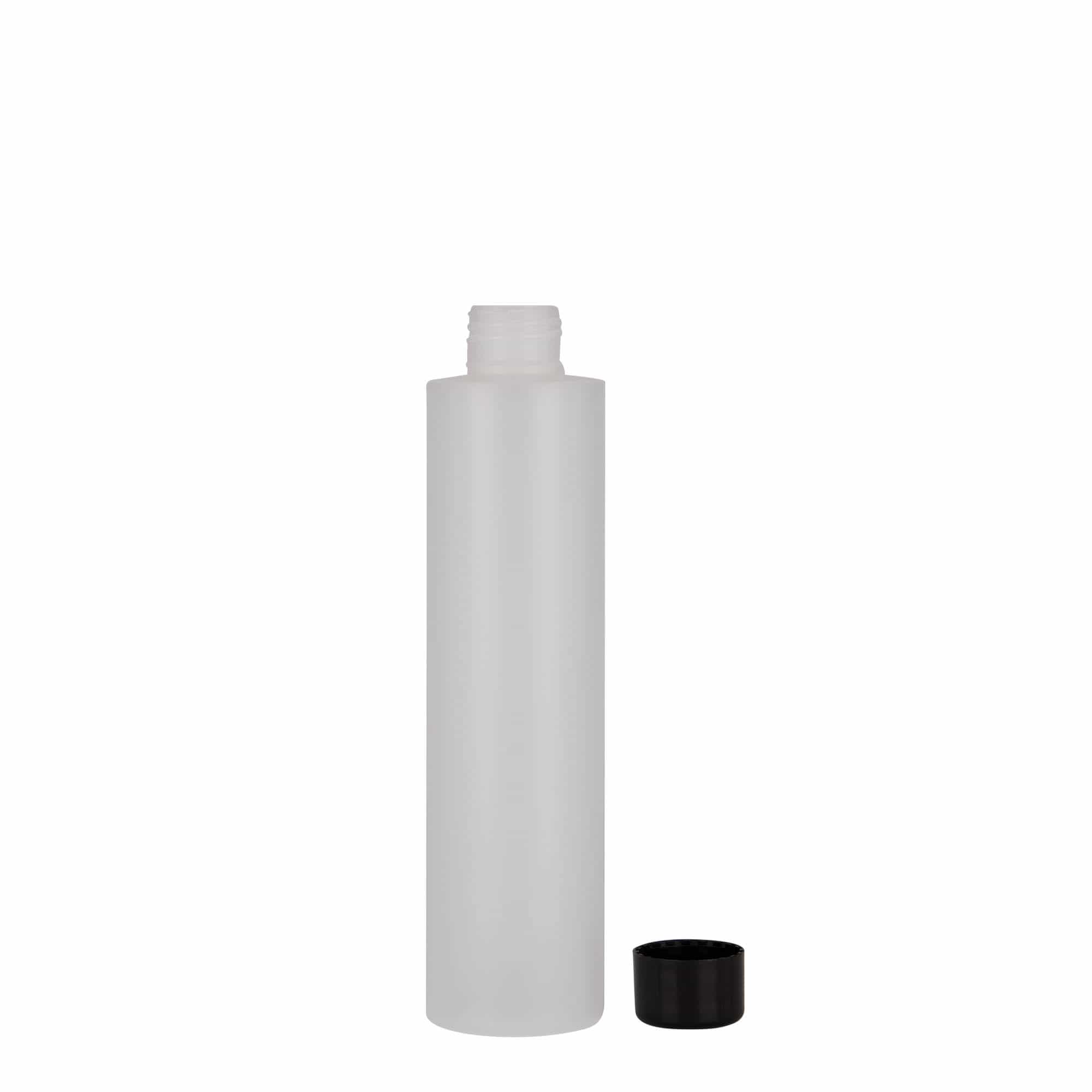 200 ml plastpudel 'Pipe', HDPE, loomulik värv, sulgur:  24/410