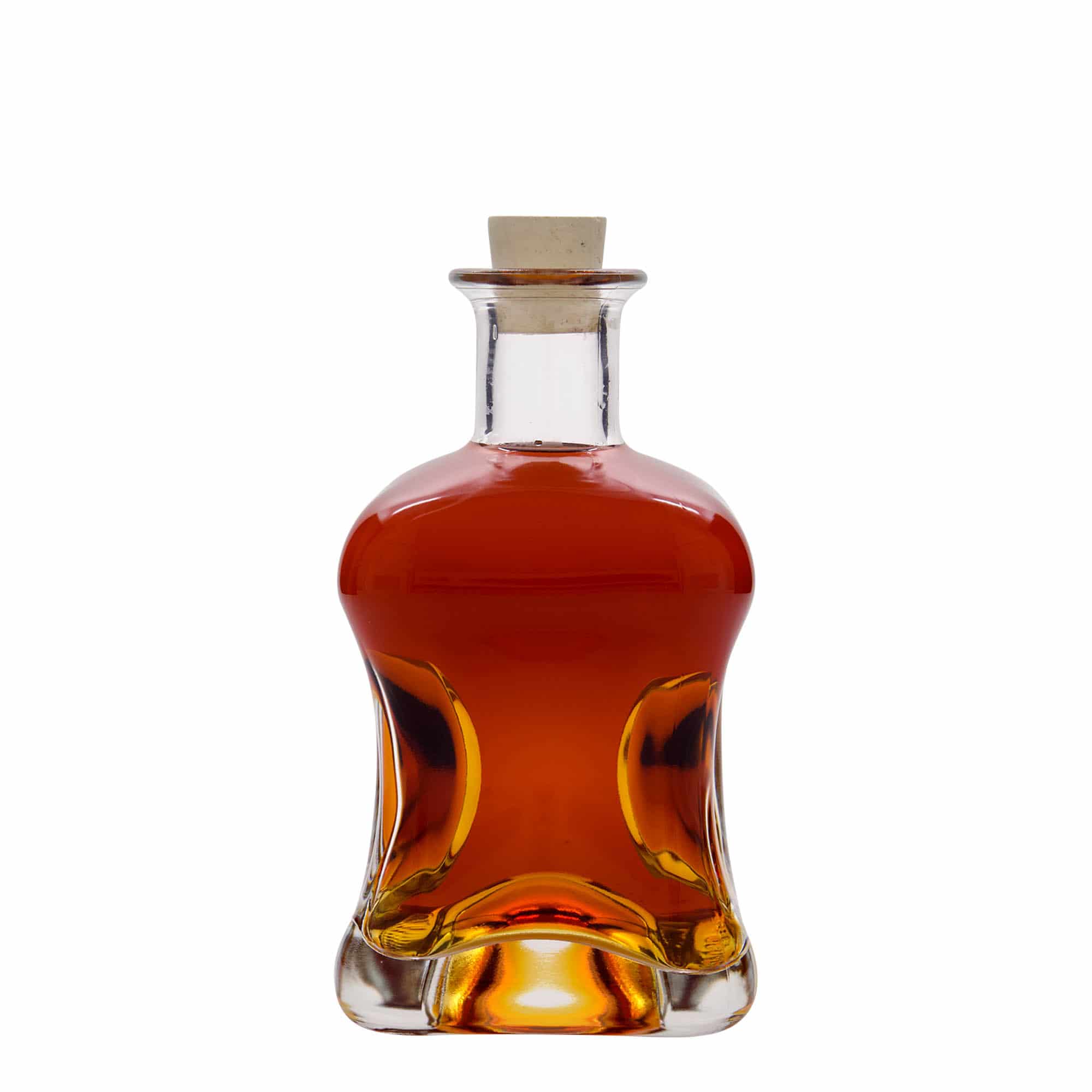500 ml klaaspudel 'Dublin', ruudukujuline, sulgur: kork