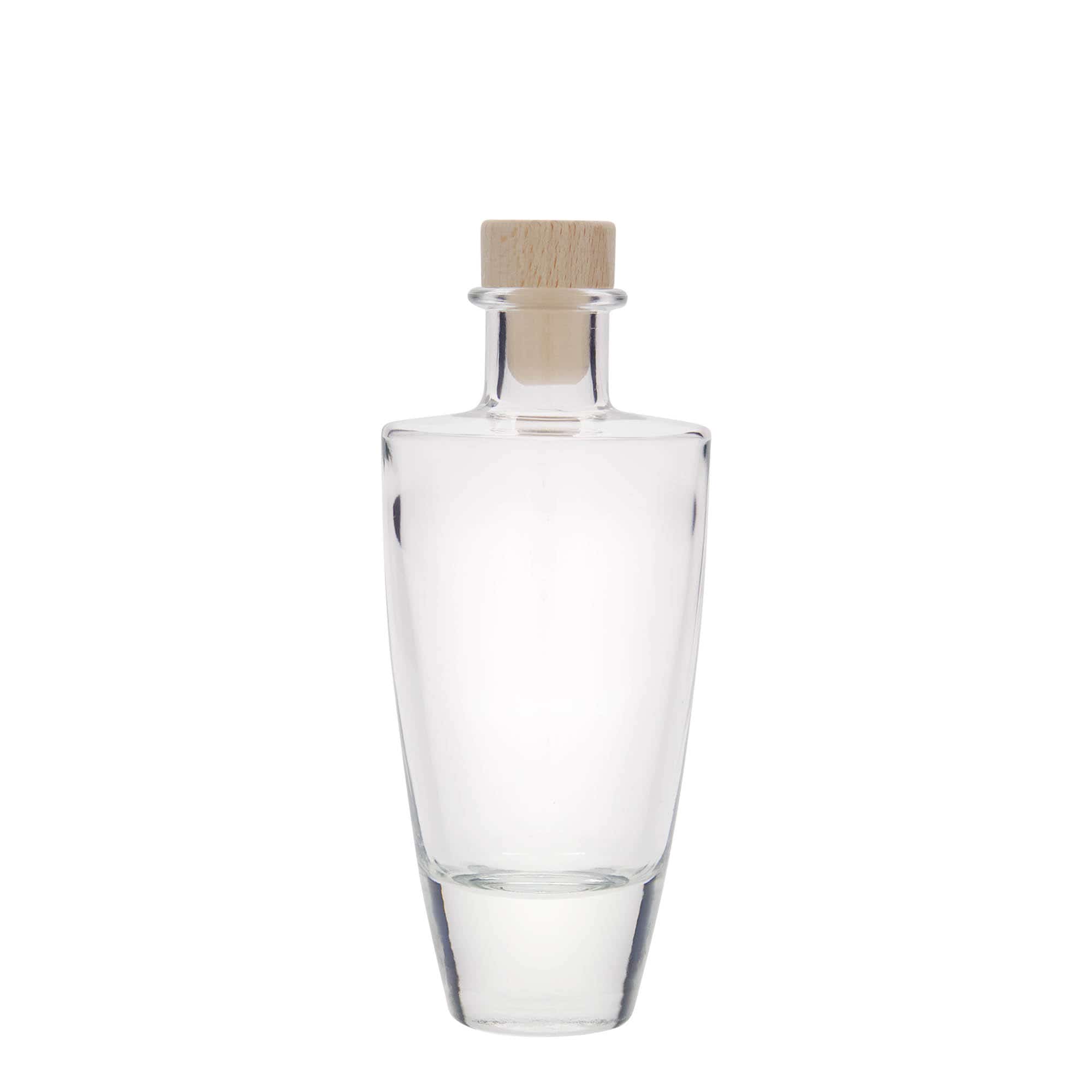 200 ml klaaspudel 'Vanessa', ovaalne, sulgur: kork