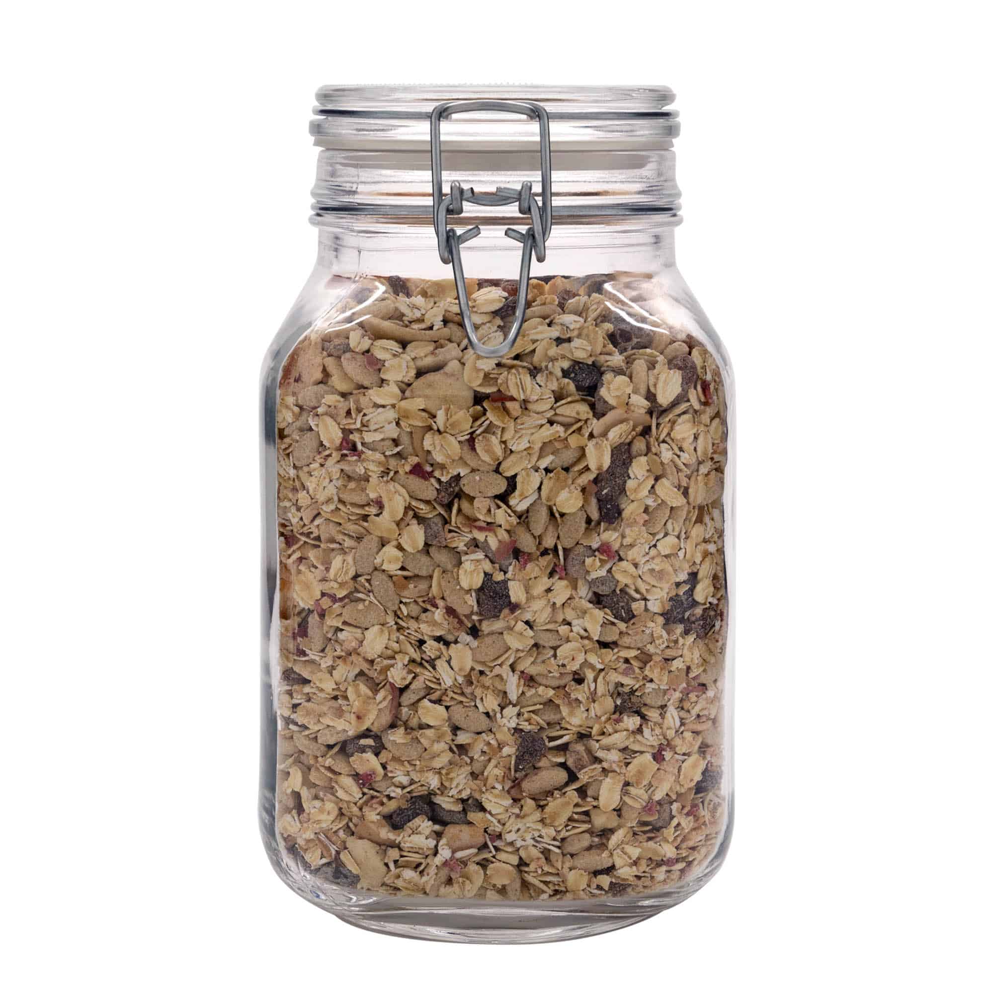 2000 ml traatkaanega purk 'Fido', ruudukujuline, sulgur: traatkaas