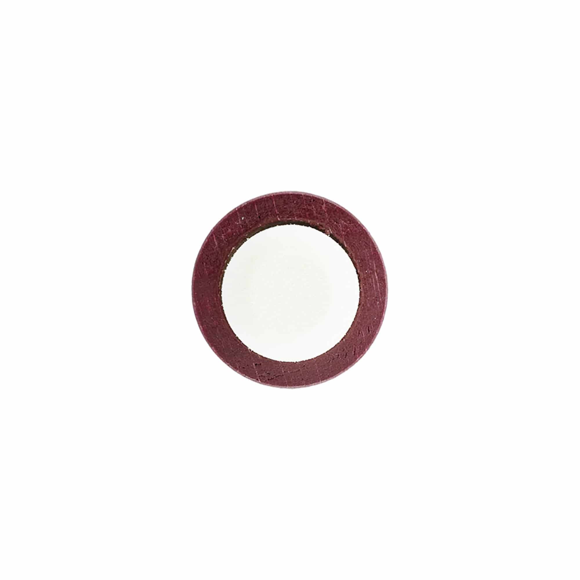 Käepidemekorgid 19 mm, puit/plast, bordoopunane, avaleotsale: kork